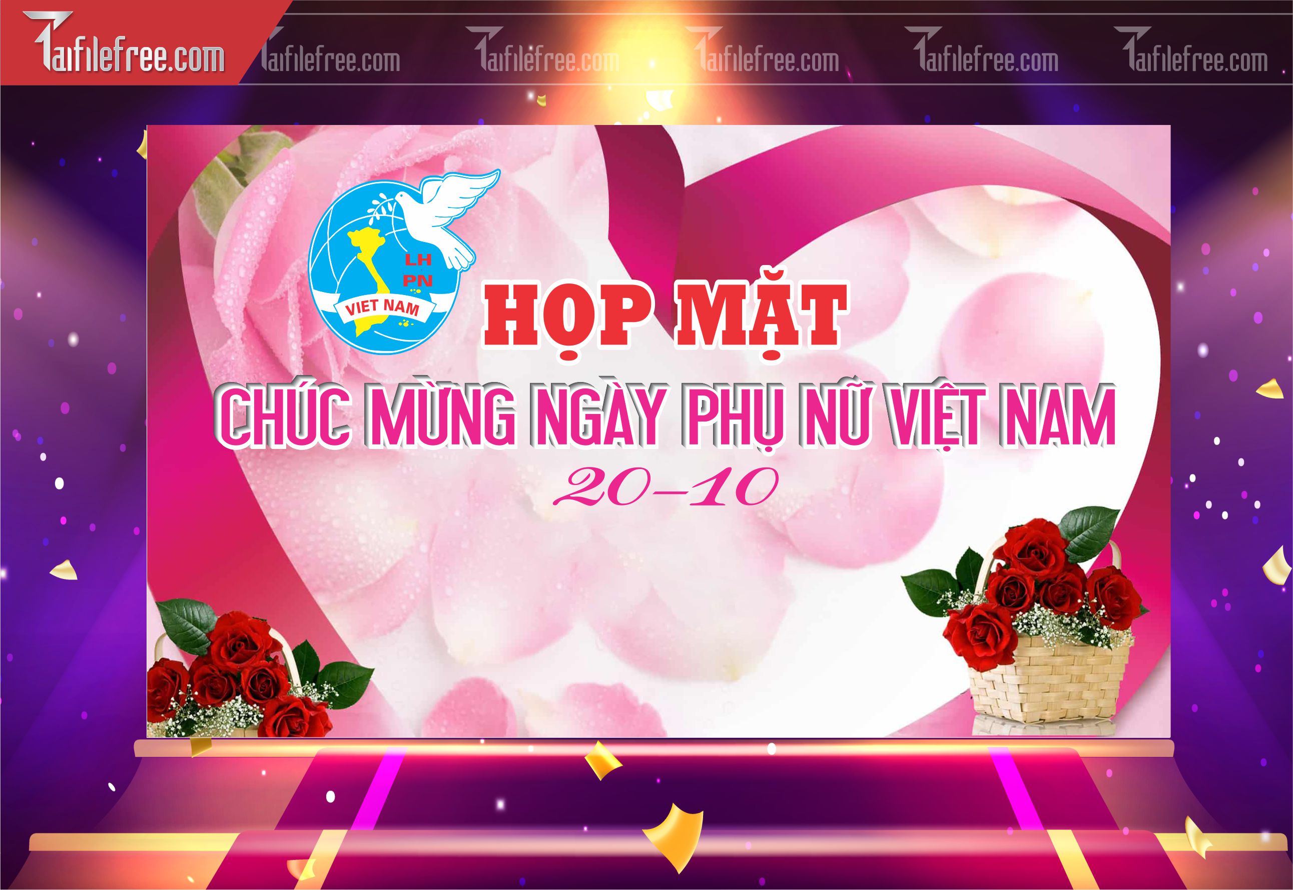 Phông Nền Ngày Phụ Nữ Việt Nam Đẹp, Ấn Tượng PNN113