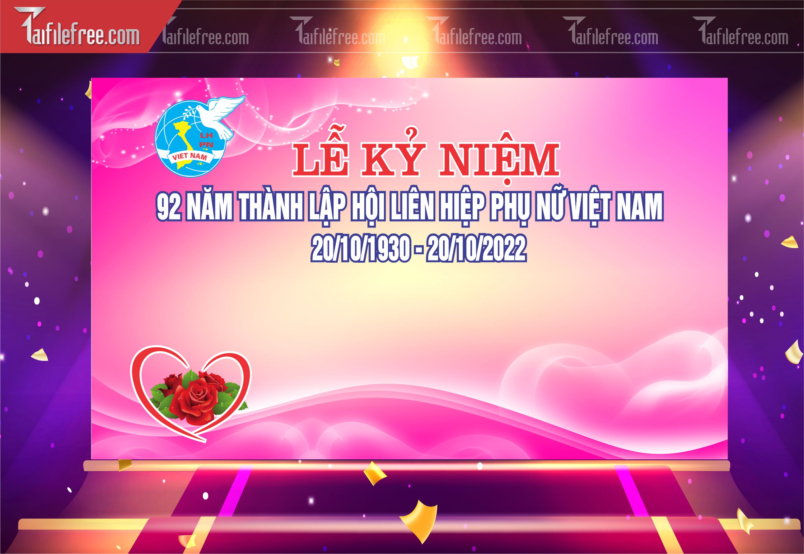 Phông Nền Ngày Phụ Nữ Việt Nam Đẹp, Ấn Tượng PNN117