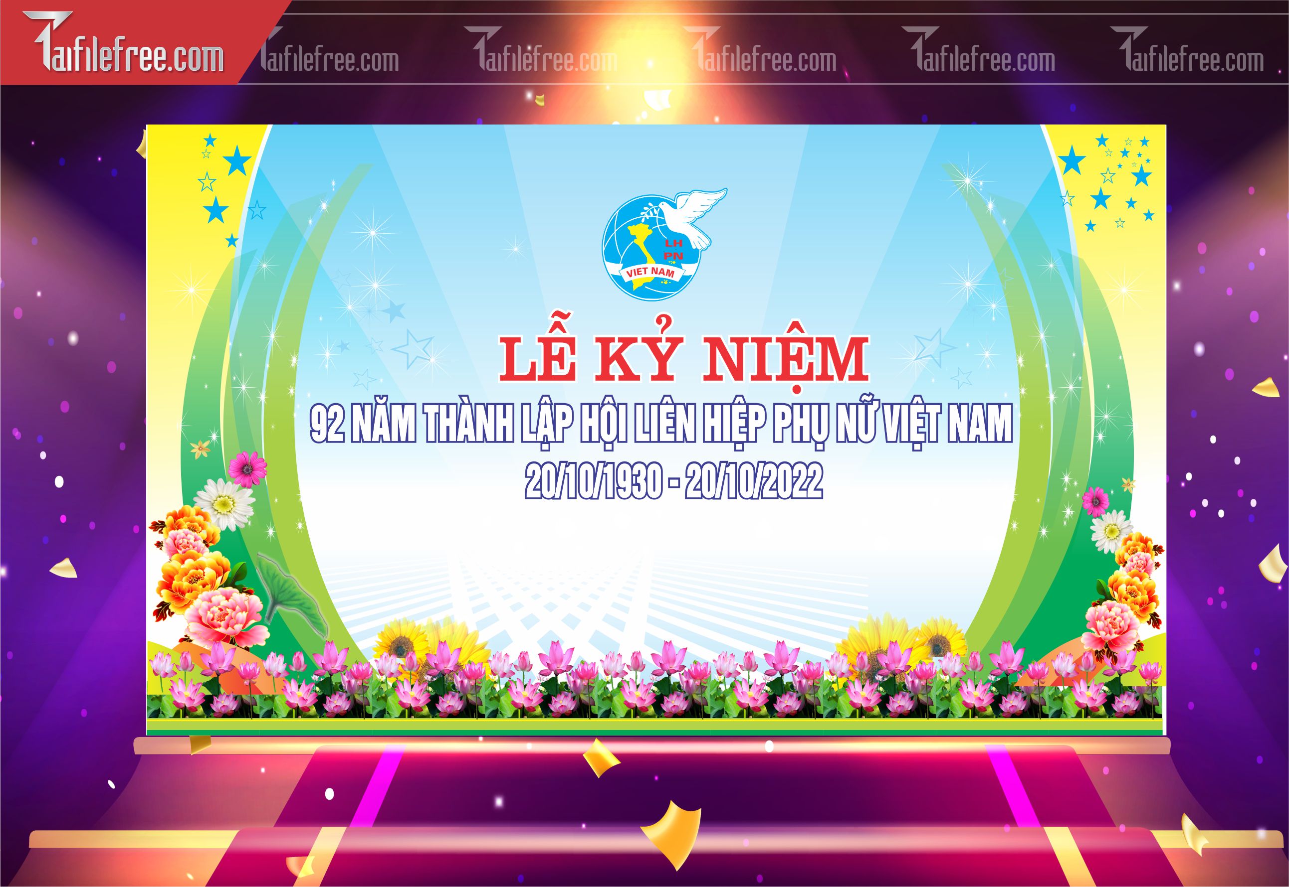 Phông Nền Ngày Phụ Nữ Việt Nam Đẹp, Ấn Tượng PNN118