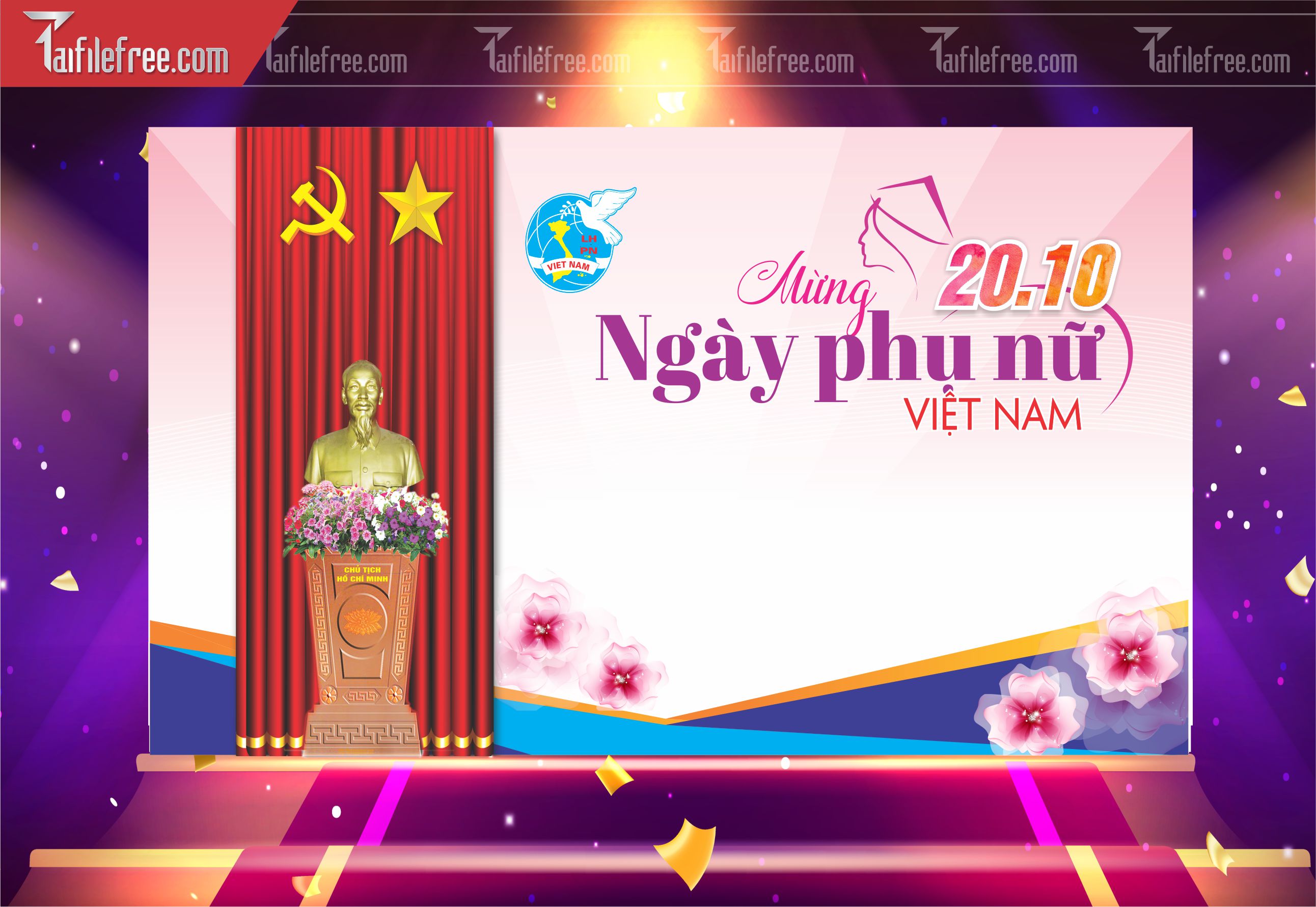 Phông Nền Ngày Phụ Nữ Việt Nam Đẹp, Ấn Tượng PNN120
