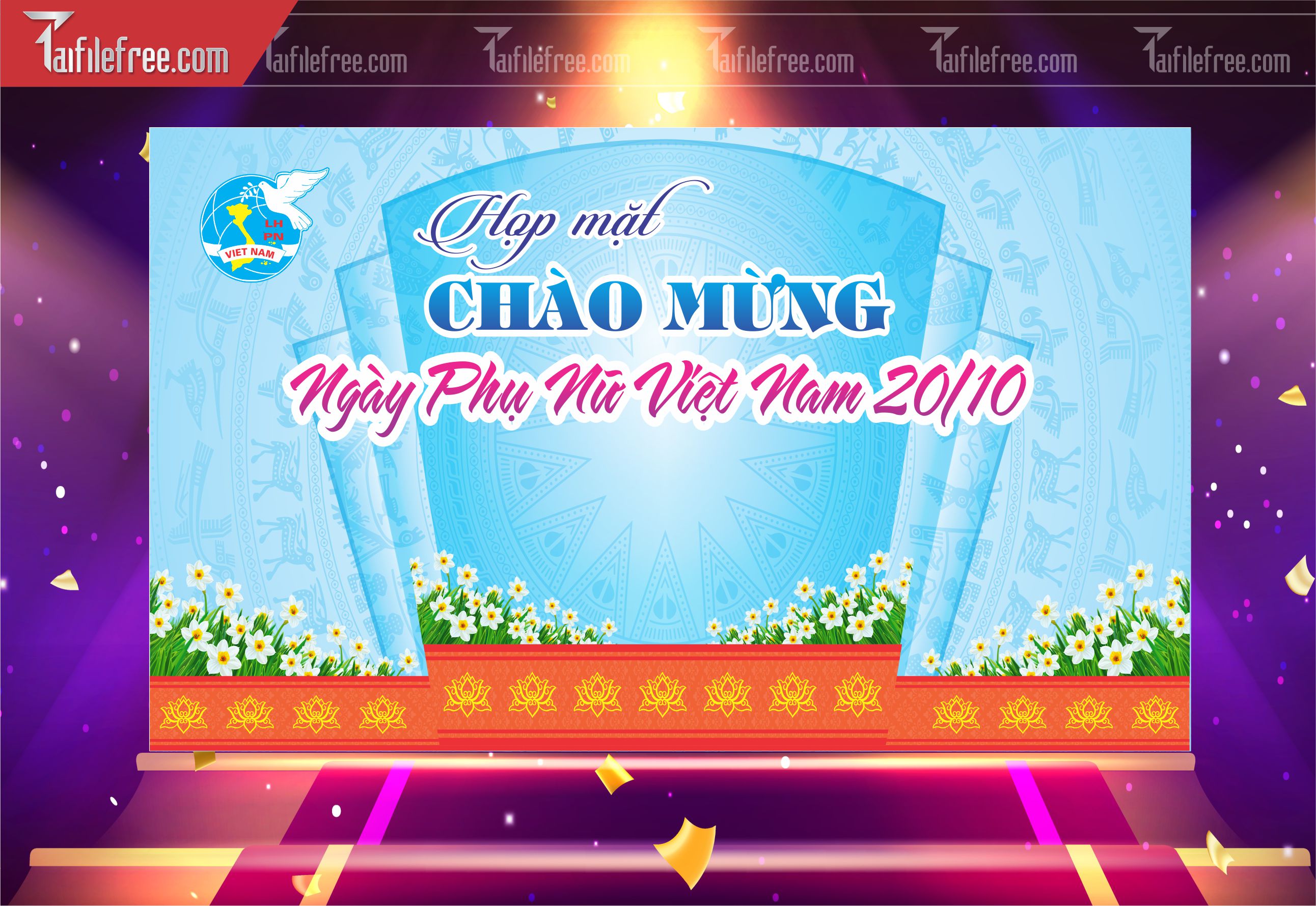 Phông Nền Ngày Phụ Nữ Việt Nam Đẹp, Ấn Tượng PNN121