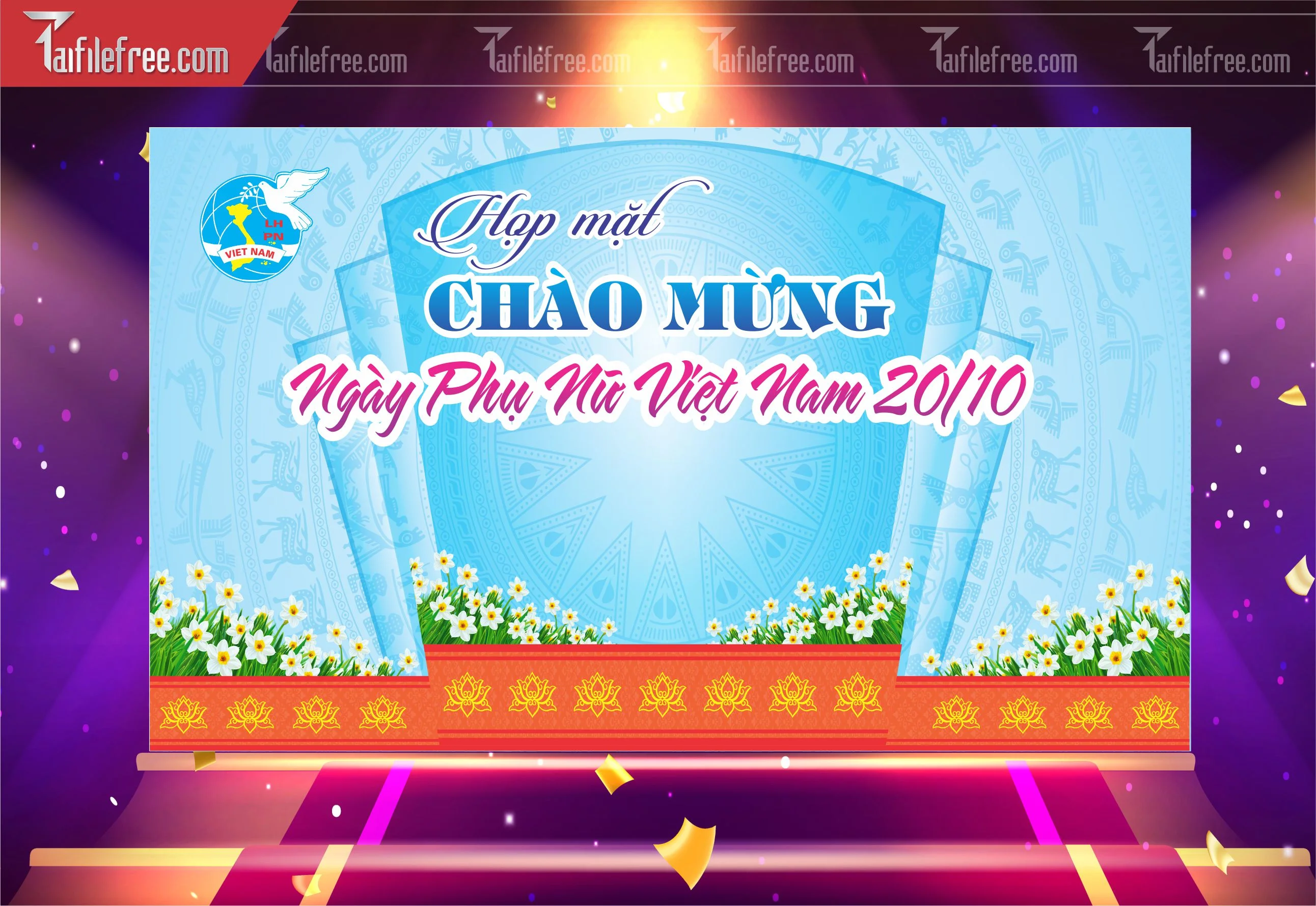 Phông Nền Ngày Phụ Nữ Việt Nam Đẹp, Ấn Tượng PNN121