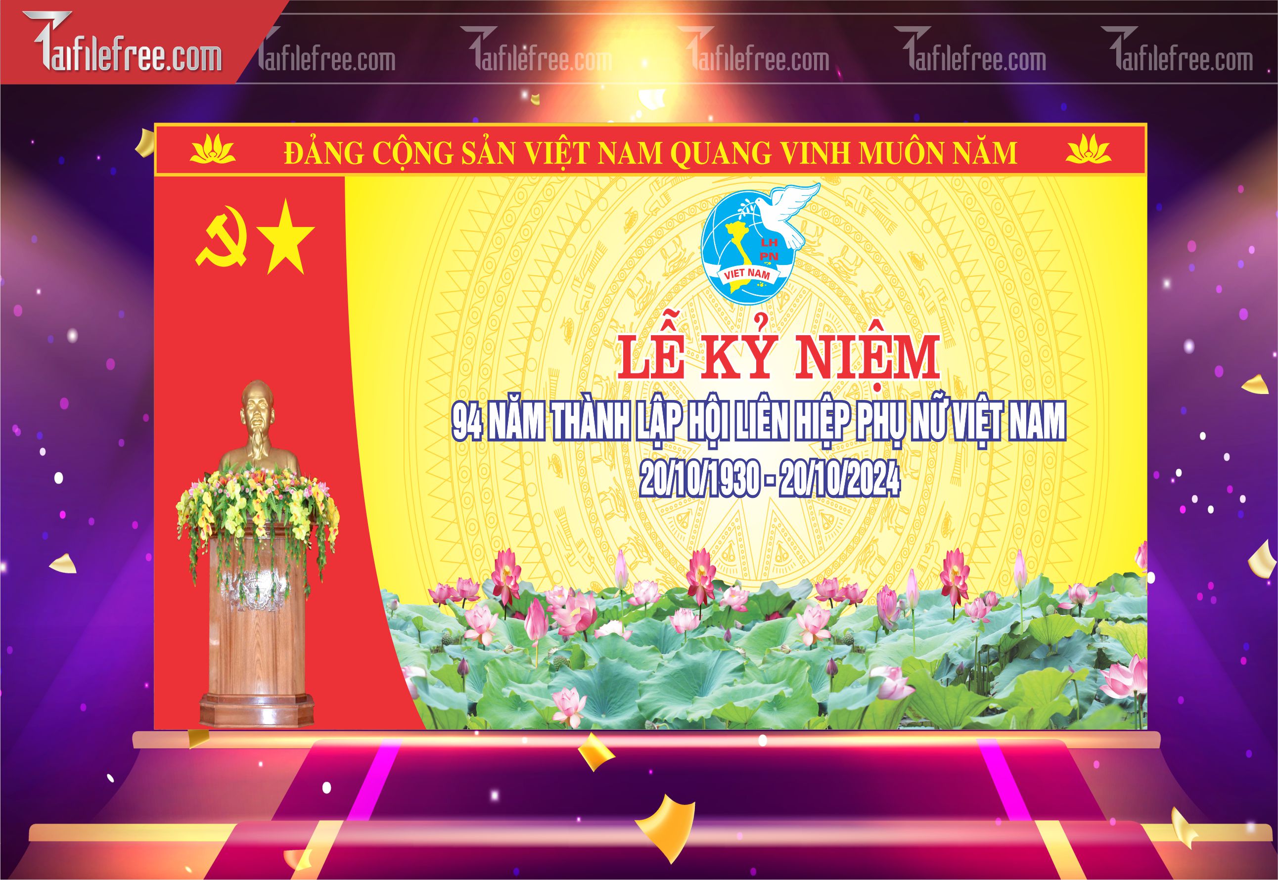 Phông Nền Ngày Phụ Nữ Việt Nam Đẹp, Ấn Tượng PNN85