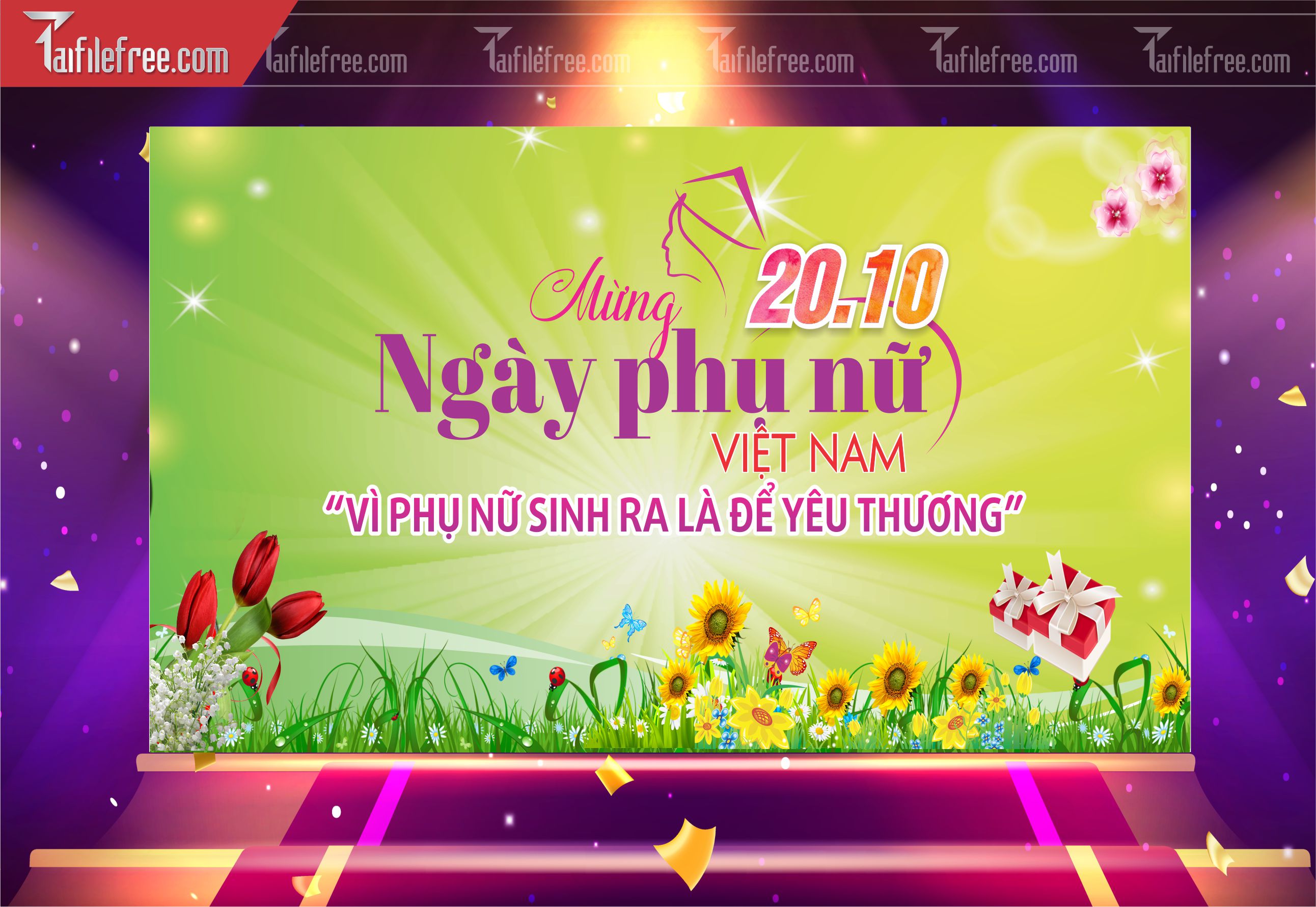Phông Nền Ngày Phụ Nữ Việt Nam Đẹp, Ấn Tượng PNN86