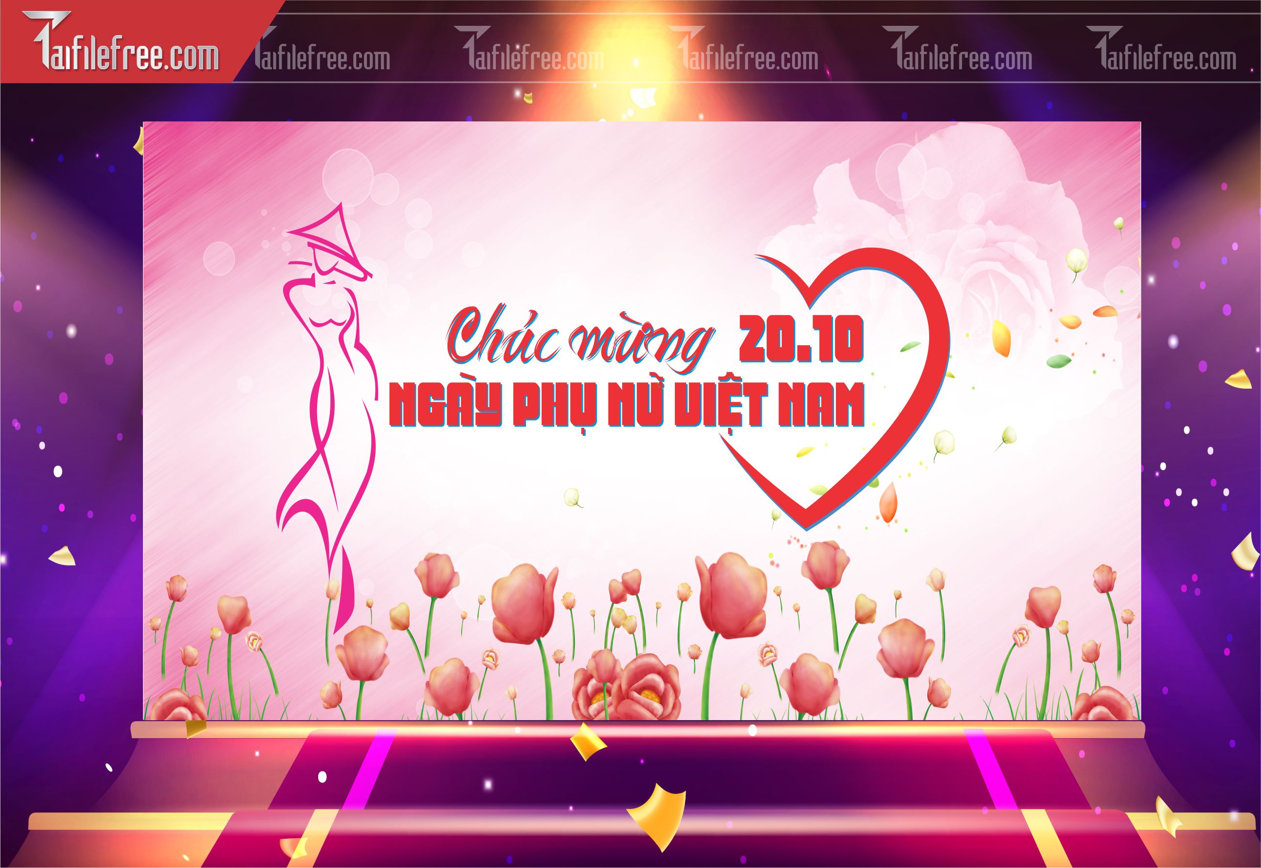 Phông Nền Ngày Phụ Nữ Việt Nam Đẹp, Ấn Tượng PNN88