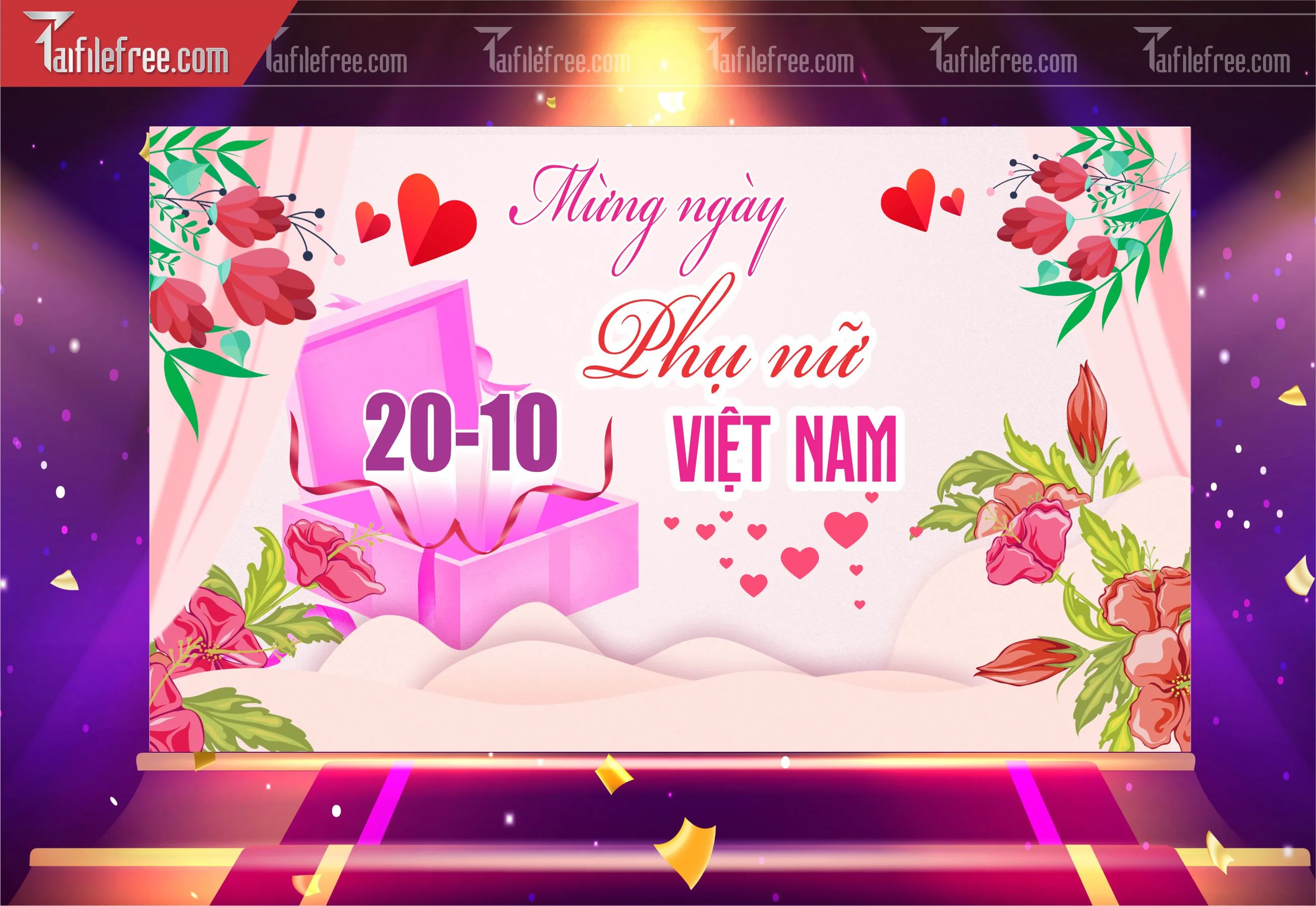 Phông Nền Ngày Phụ Nữ Việt Nam Đẹp, Ấn Tượng PNN89