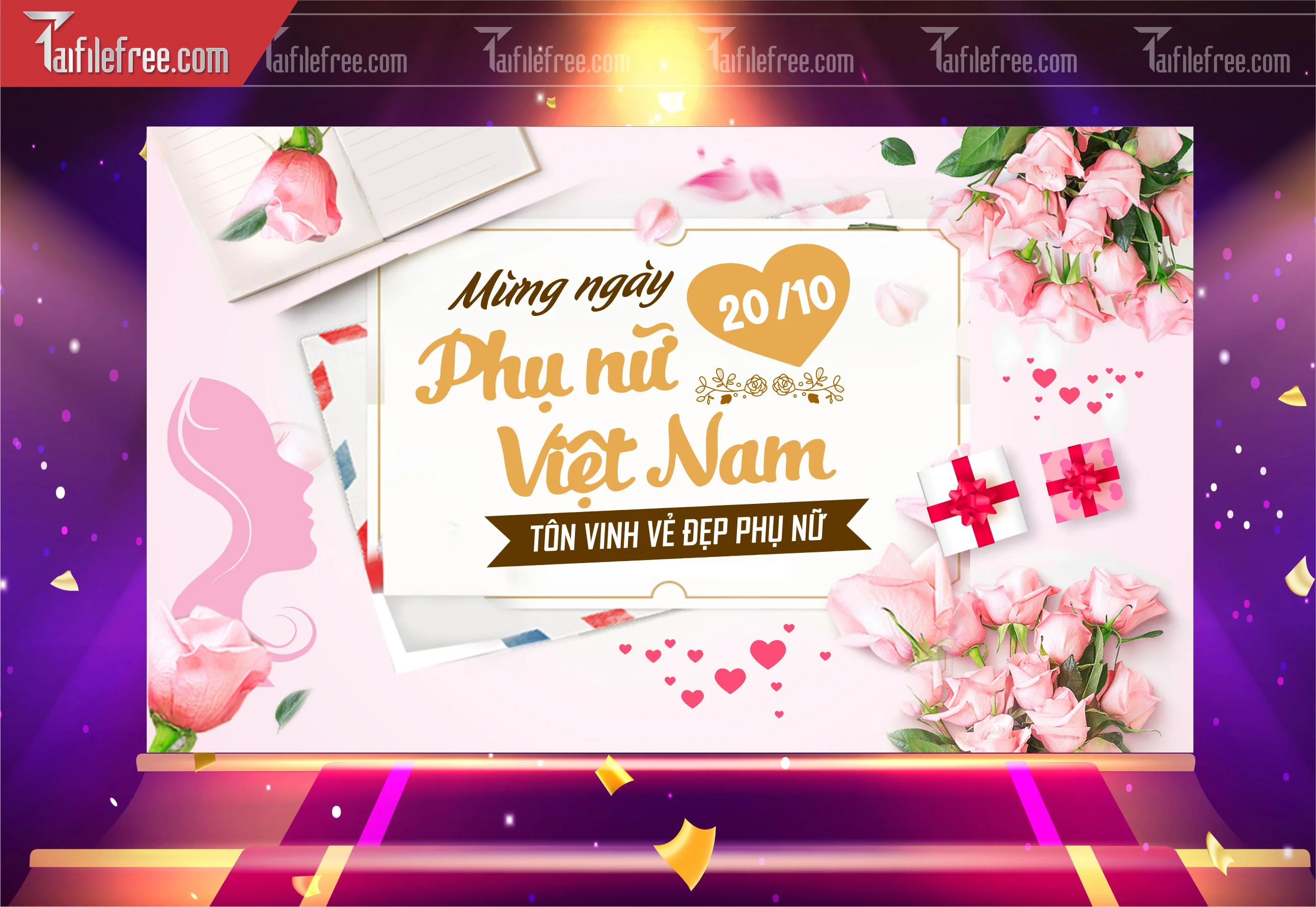 Phông Nền Ngày Phụ Nữ Việt Nam Đẹp, Ấn Tượng PNN90