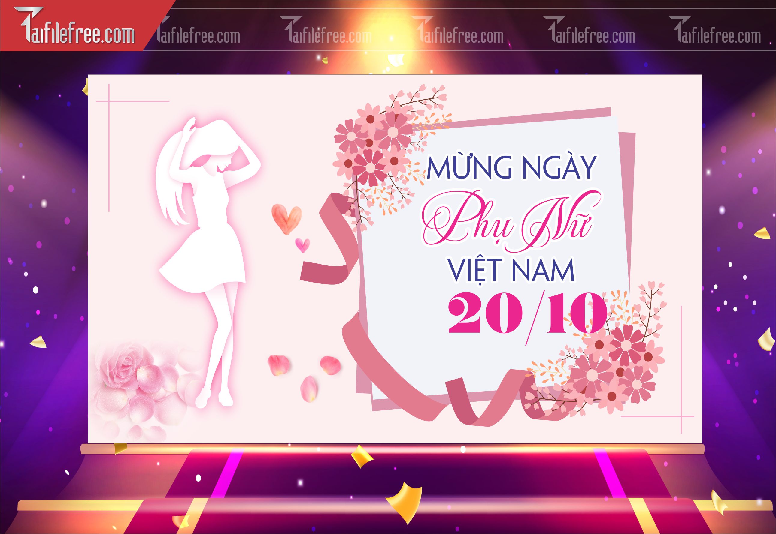 Phông Nền Ngày Phụ Nữ Việt Nam Đẹp, Ấn Tượng PNN93