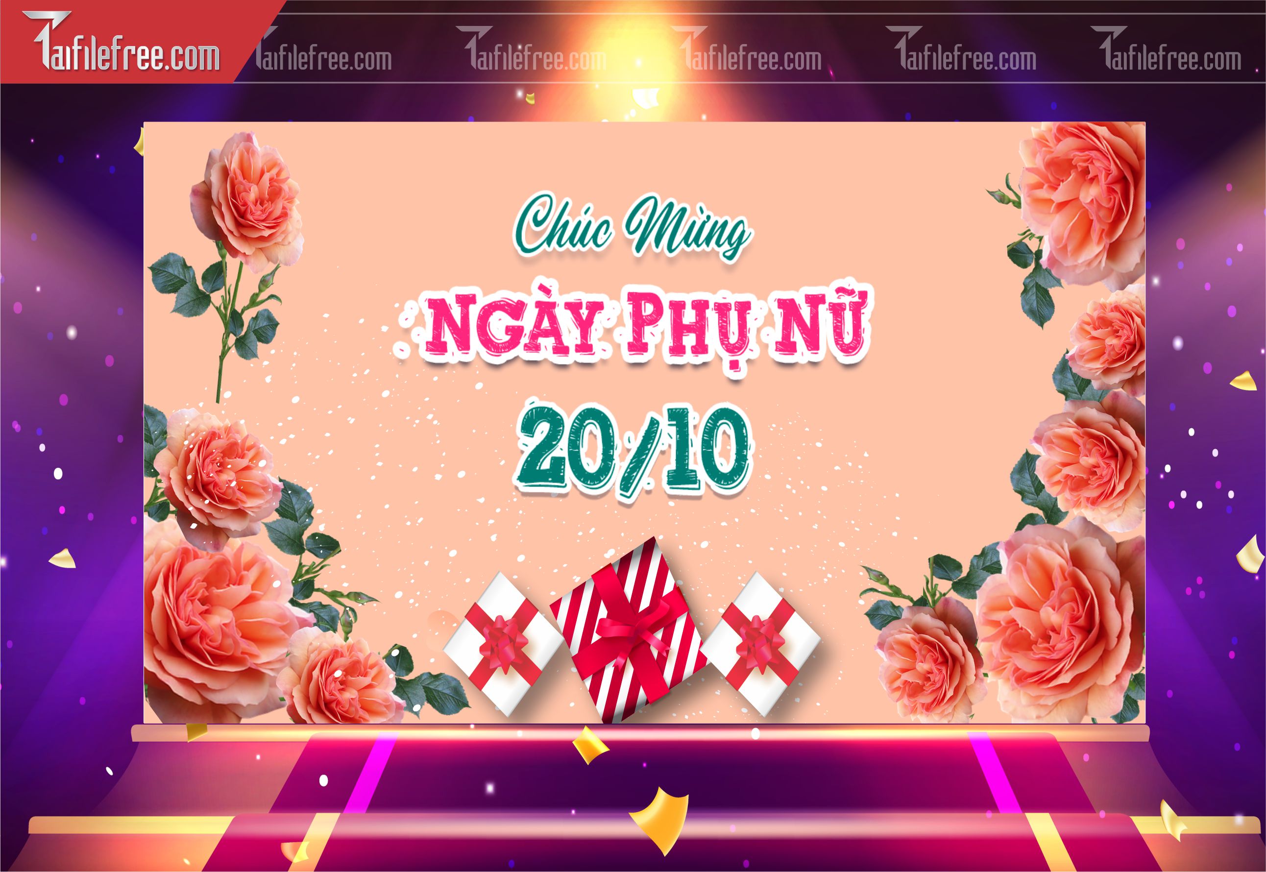 Phông Nền Ngày Phụ Nữ Việt Nam Đẹp, Ấn Tượng PNN94