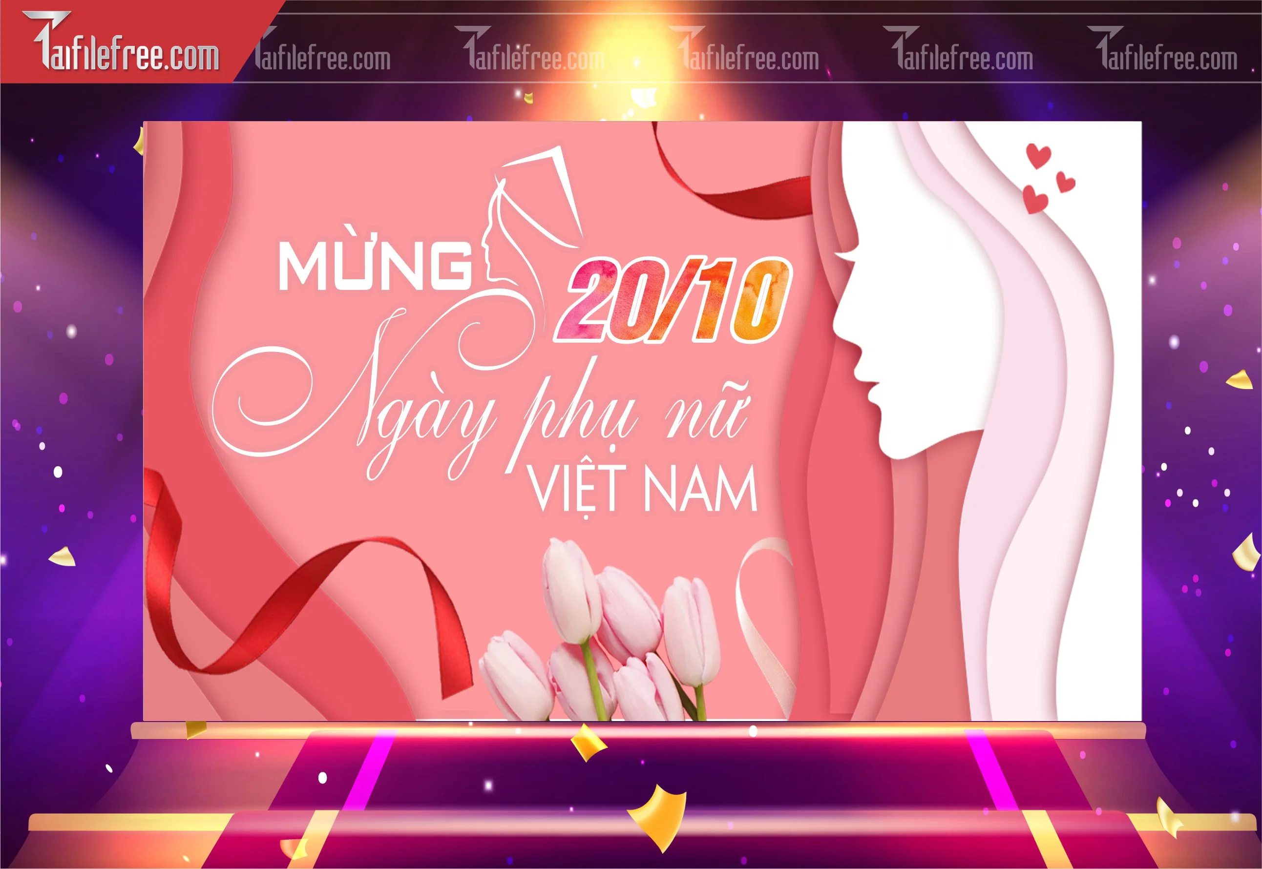Phông Nền Ngày Phụ Nữ Việt Nam Đẹp, Ấn Tượng PNN96
