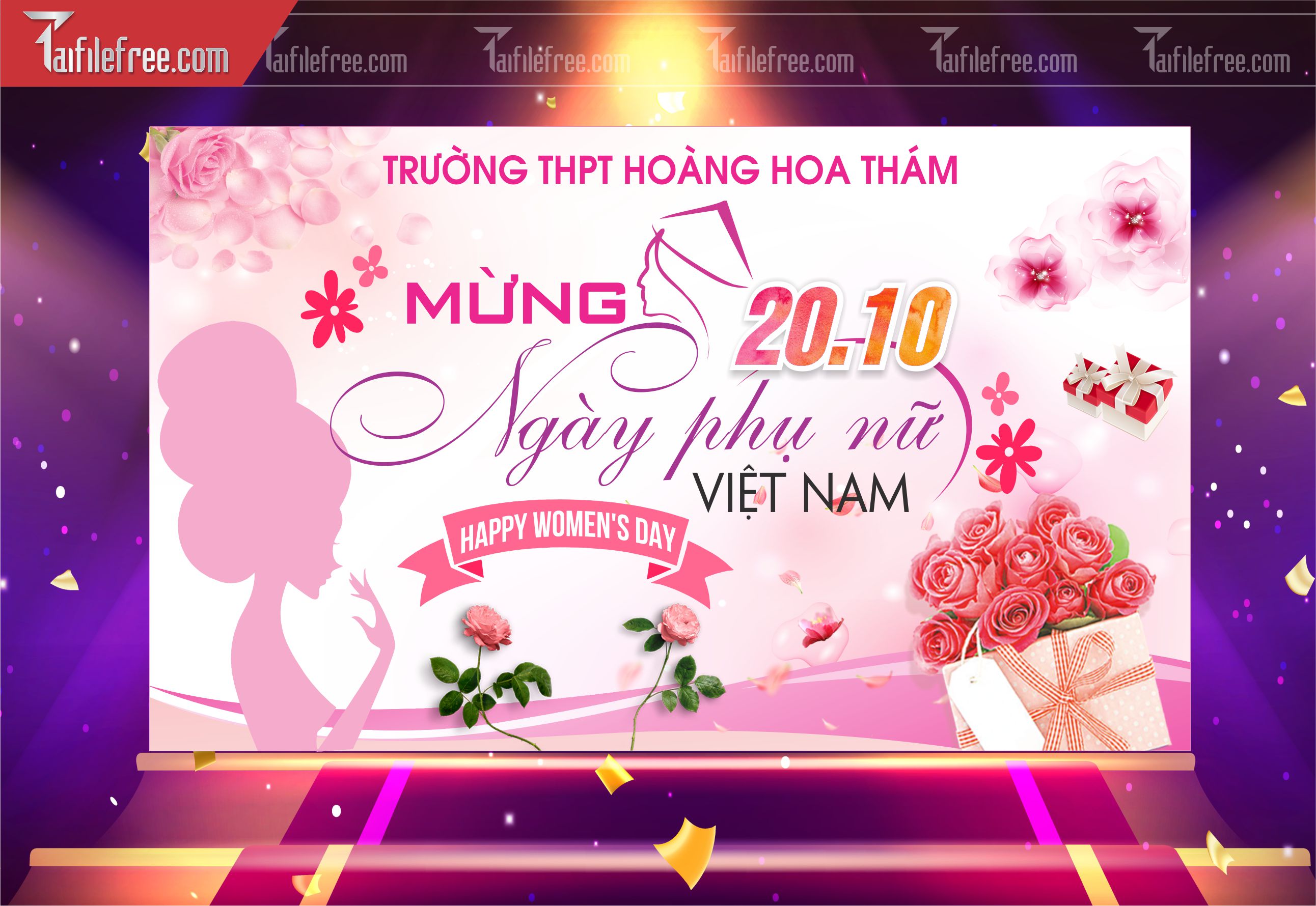 Phông Nền Ngày Phụ Nữ Việt Nam Đẹp, Ấn Tượng PNN98
