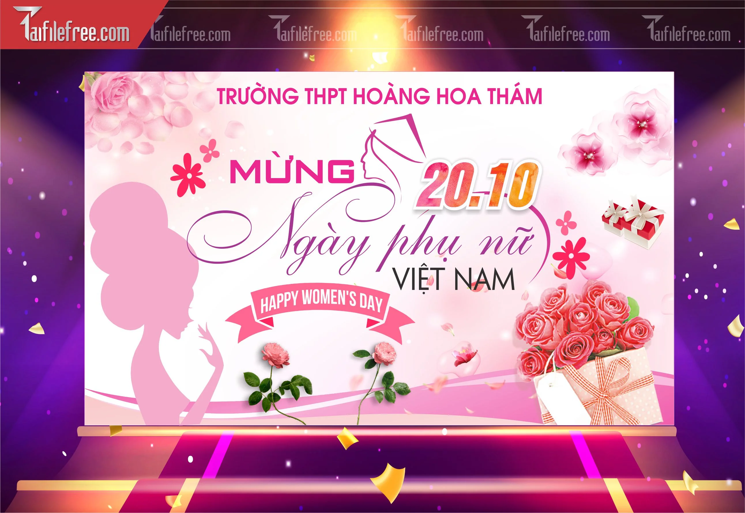 Phông Nền Ngày Phụ Nữ Việt Nam Đẹp, Ấn Tượng PNN98