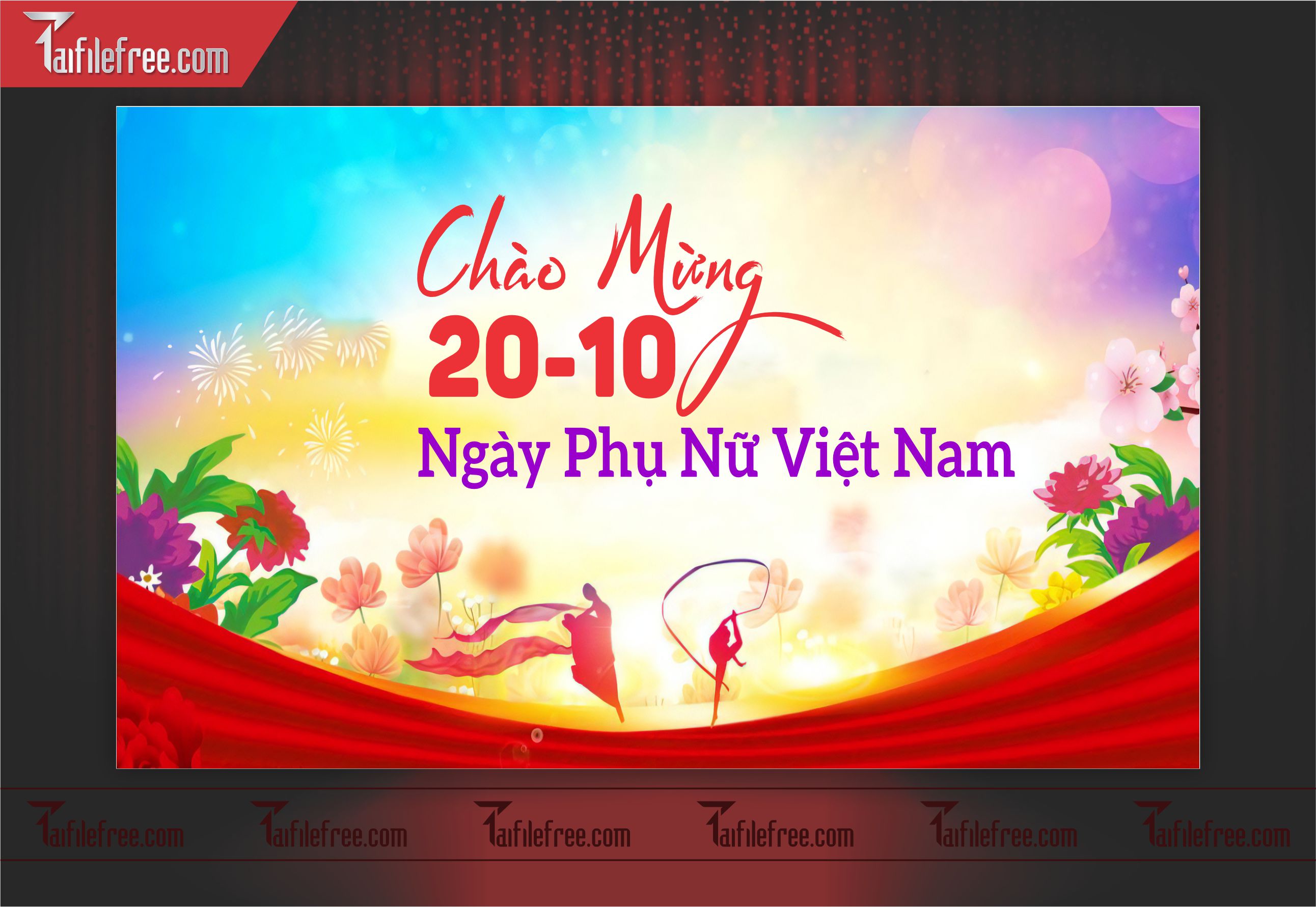 Phông Nền Ngày Phụ Nữ Việt Nam Đẹp, Ấn Tượng PNN02