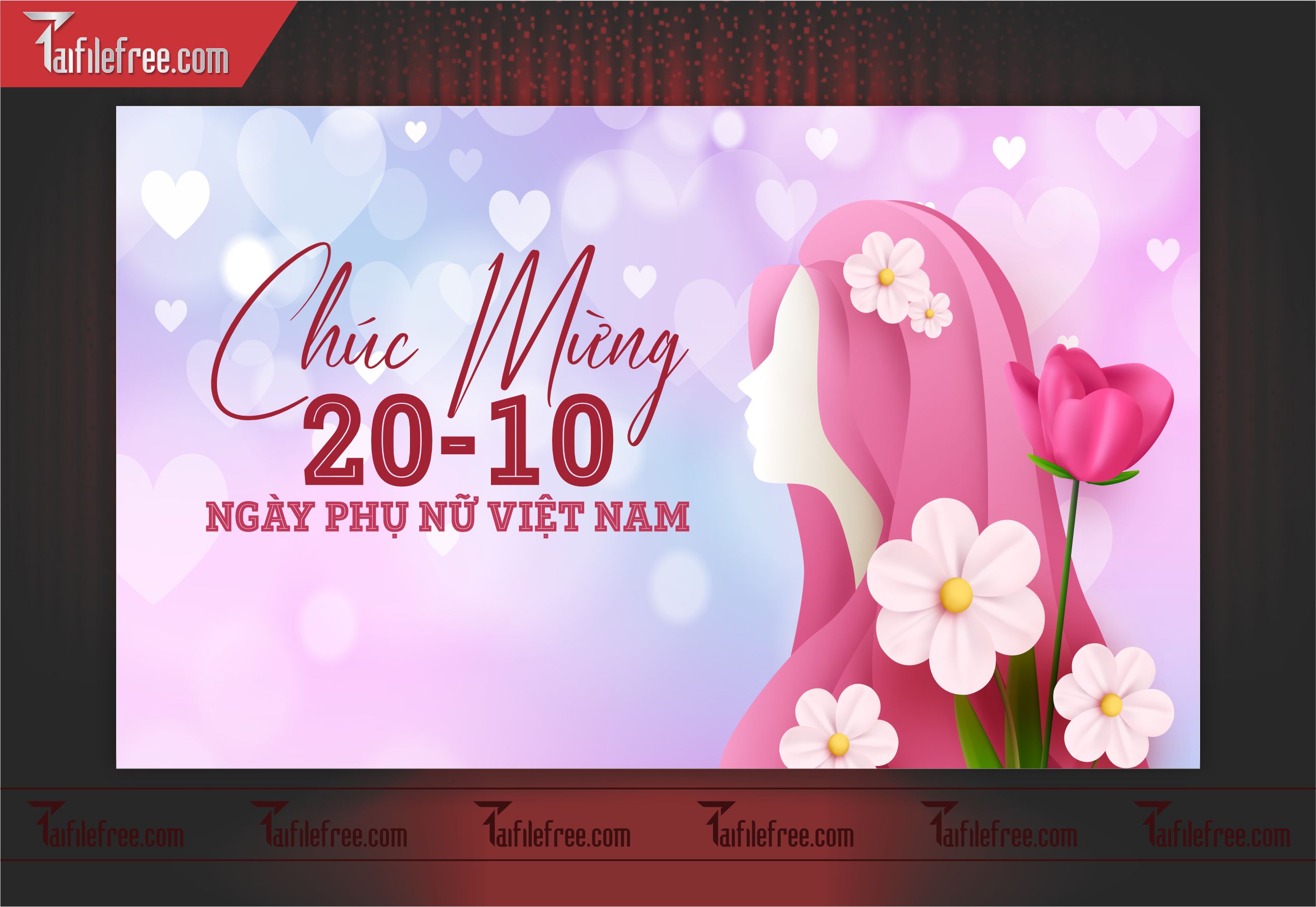 Phông Nền Ngày Phụ Nữ Việt Nam Đẹp, Ấn Tượng PNN13