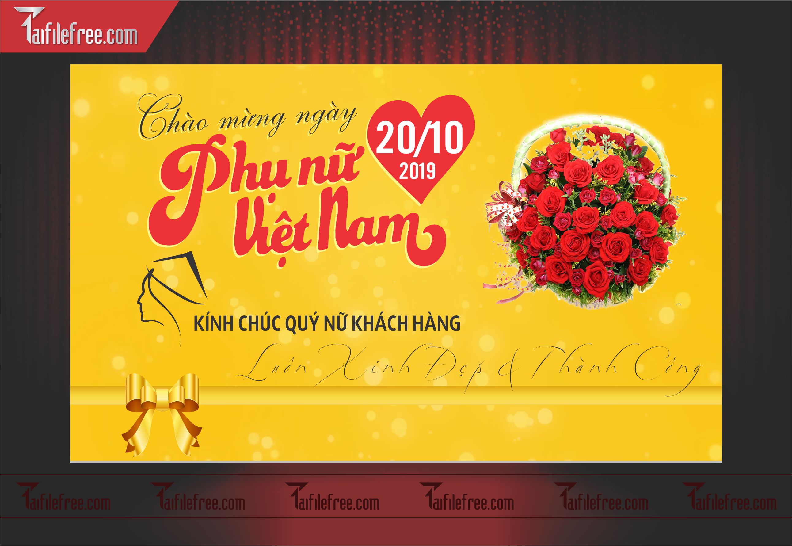 Phông Nền Ngày Phụ Nữ Việt Nam Đẹp, Ấn Tượng PNN25