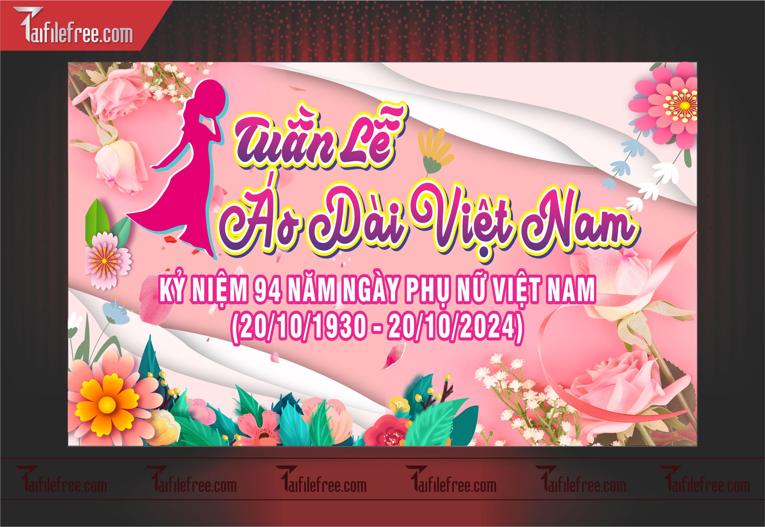 Phông Nền Ngày Phụ Nữ Việt Nam Đẹp, Ấn Tượng PNN28