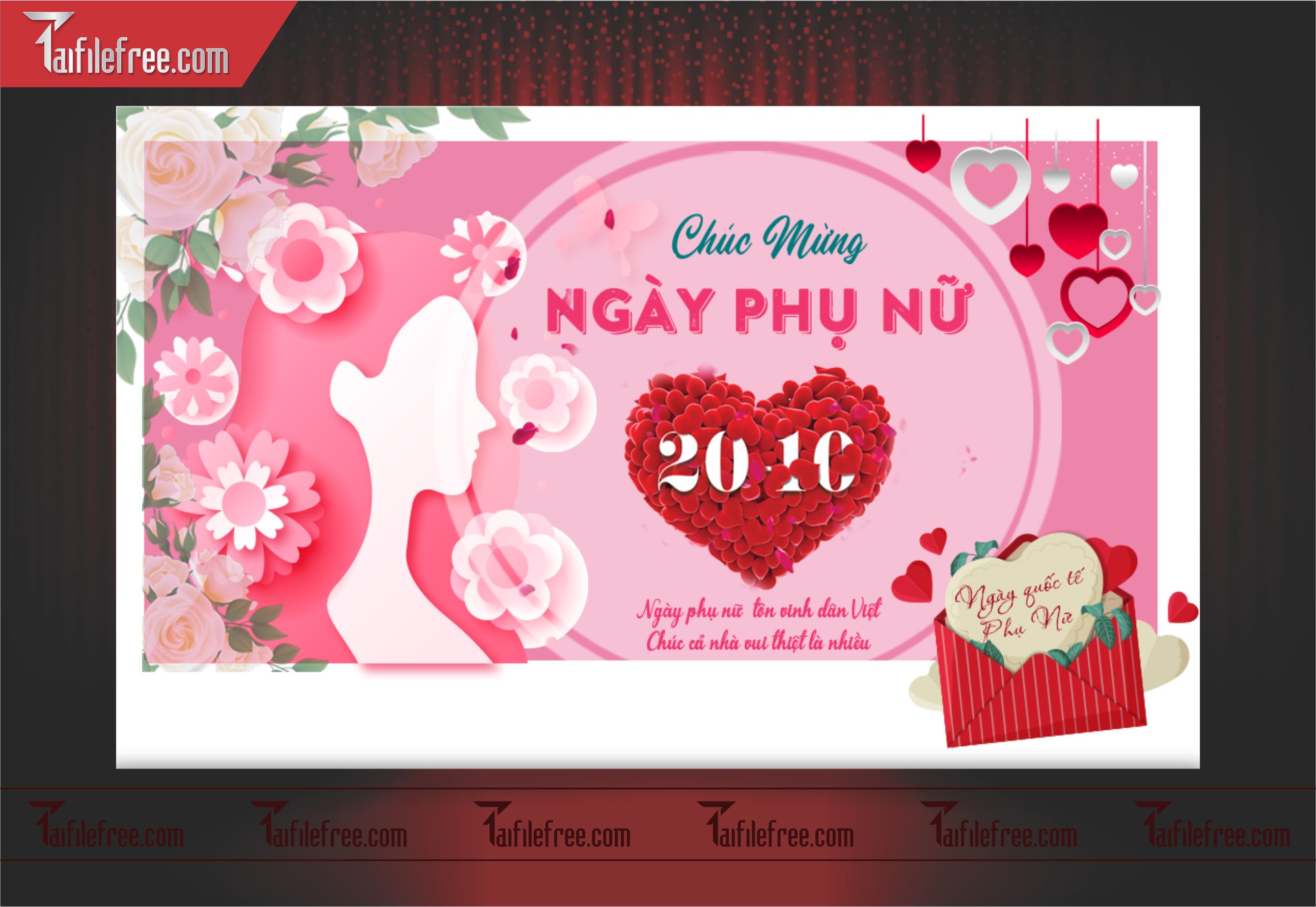 Phông Nền Ngày Phụ Nữ Việt Nam Đẹp, Ấn Tượng PNN51