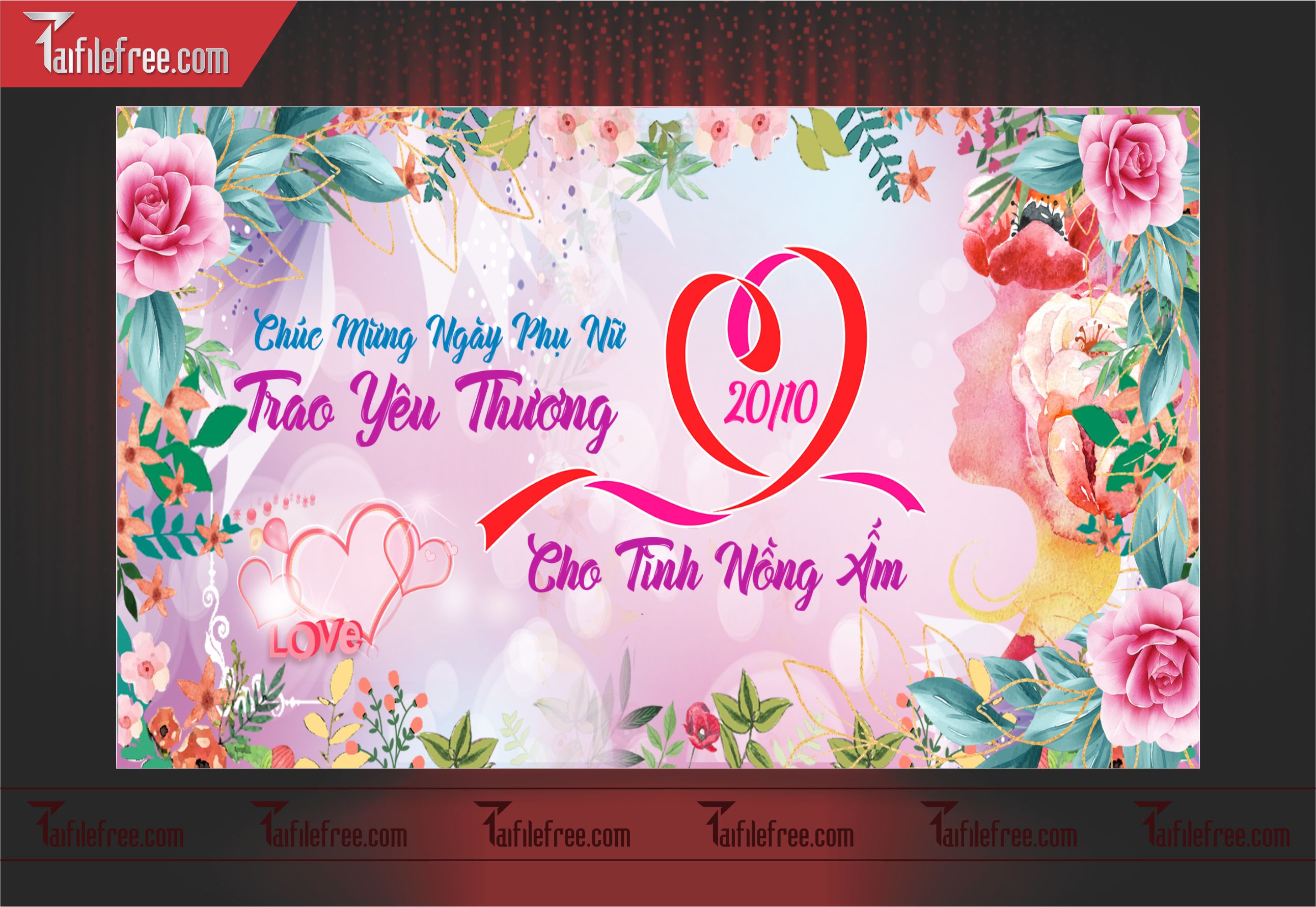 Phông Nền Ngày Phụ Nữ Việt Nam Đẹp, Ấn Tượng PNN54