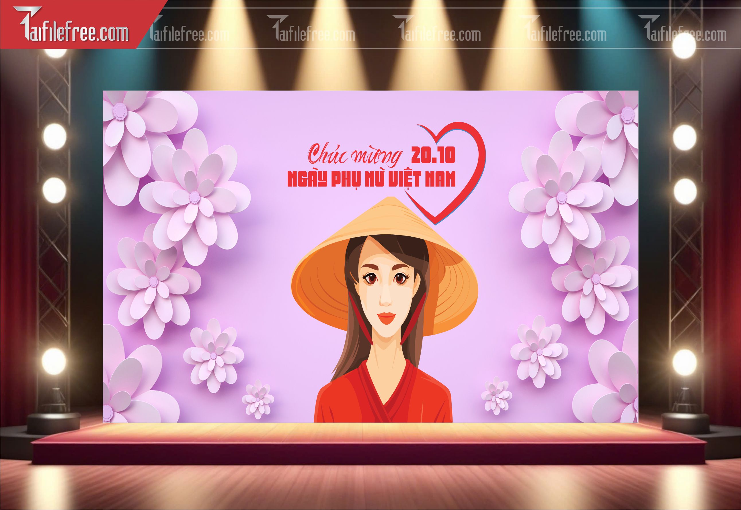 Phông Nền Ngày Phụ Nữ Việt Nam Đẹp, Ấn Tượng PNN71