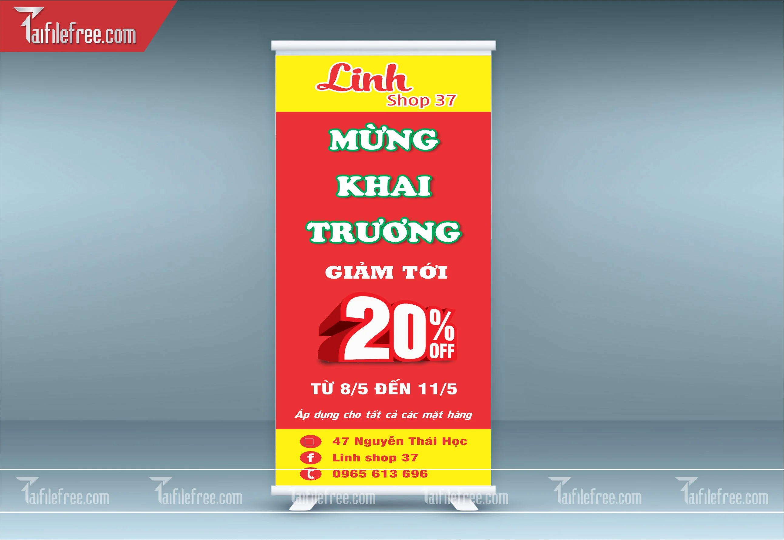 Standee Mừng Khai Trương_PT-ST02