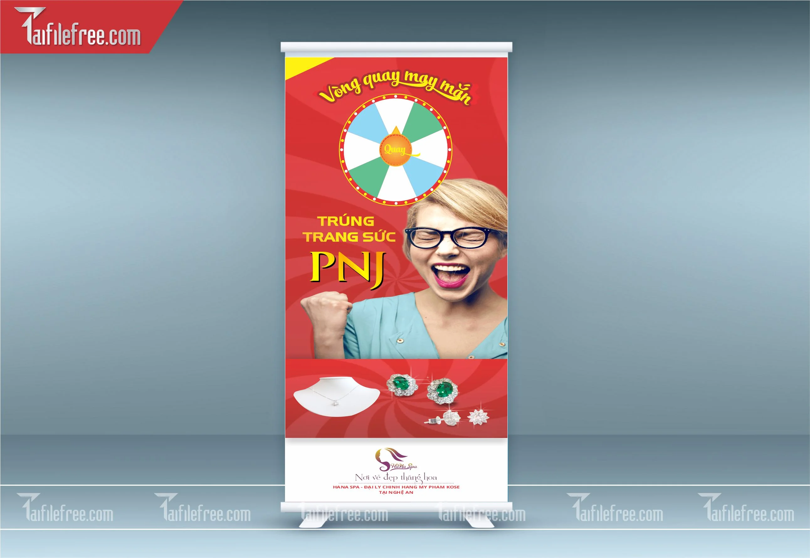 Standee Quay Số Trúng Thưởng PNJ_PT-ST03