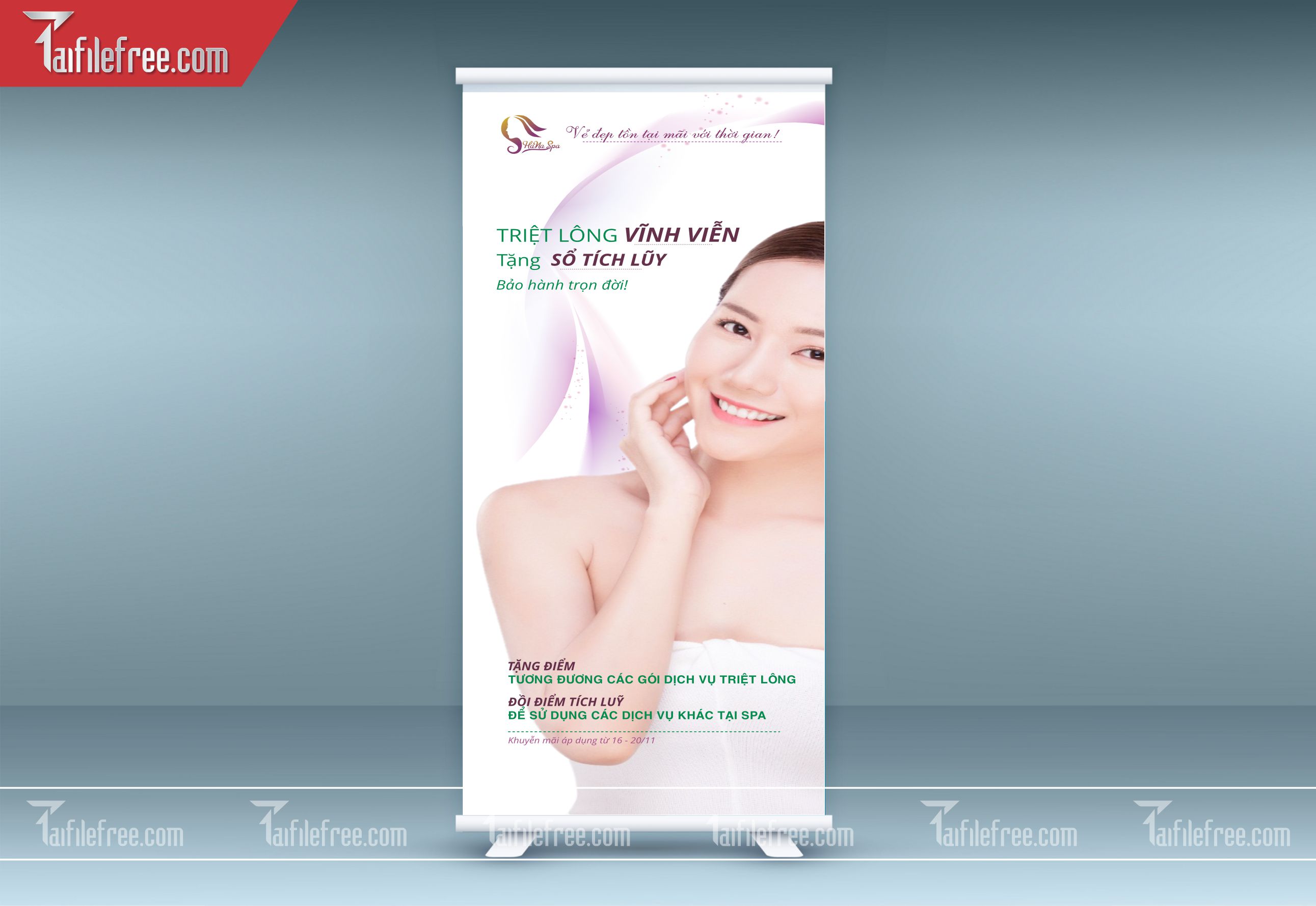 Standee Khuyến Mãi, Quảng Cáo Triệt Lông Spa_PT-ST09