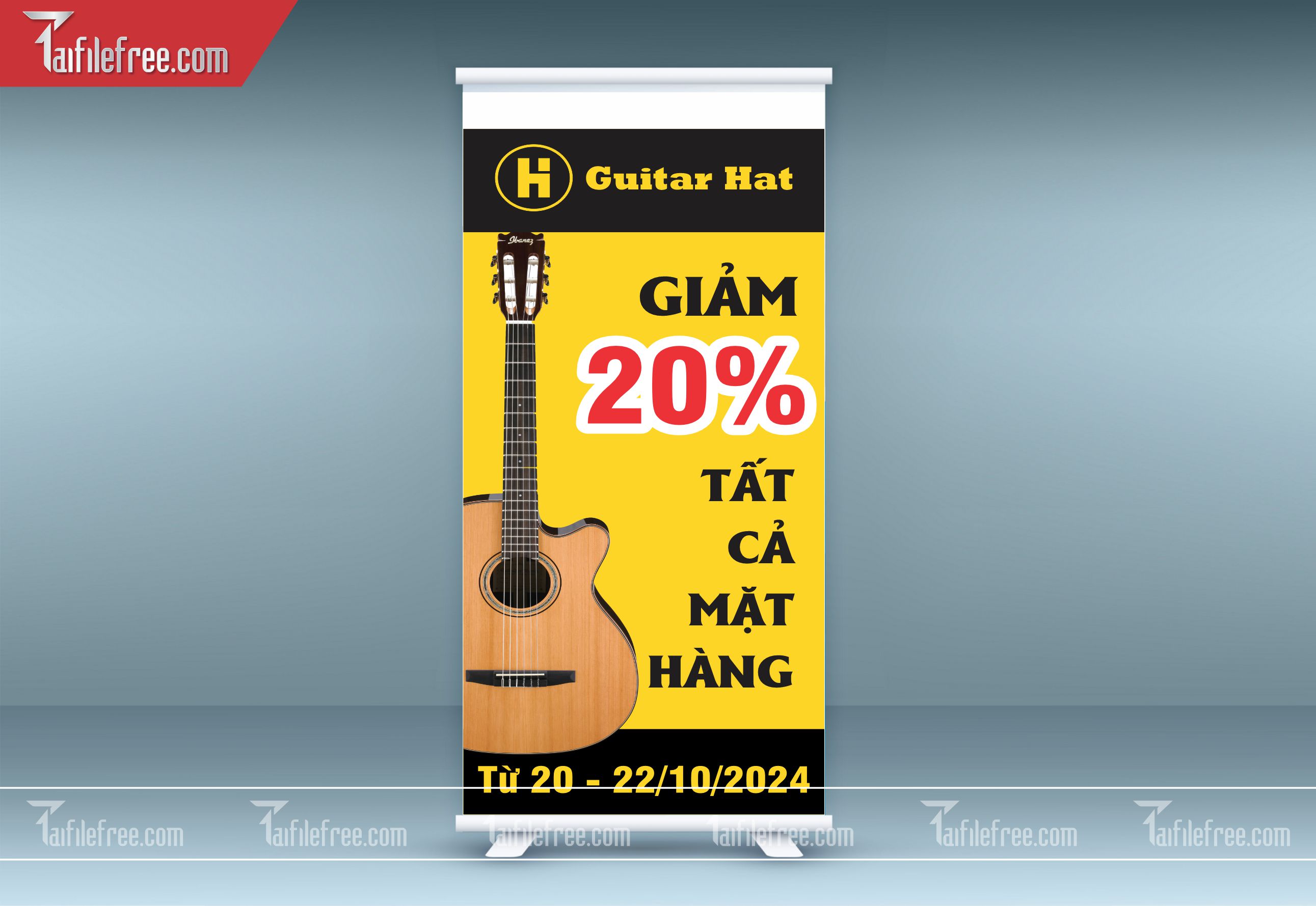 Standee Quảng Cáo, Khuyến Mãi Guitar Hat_PT-ST12