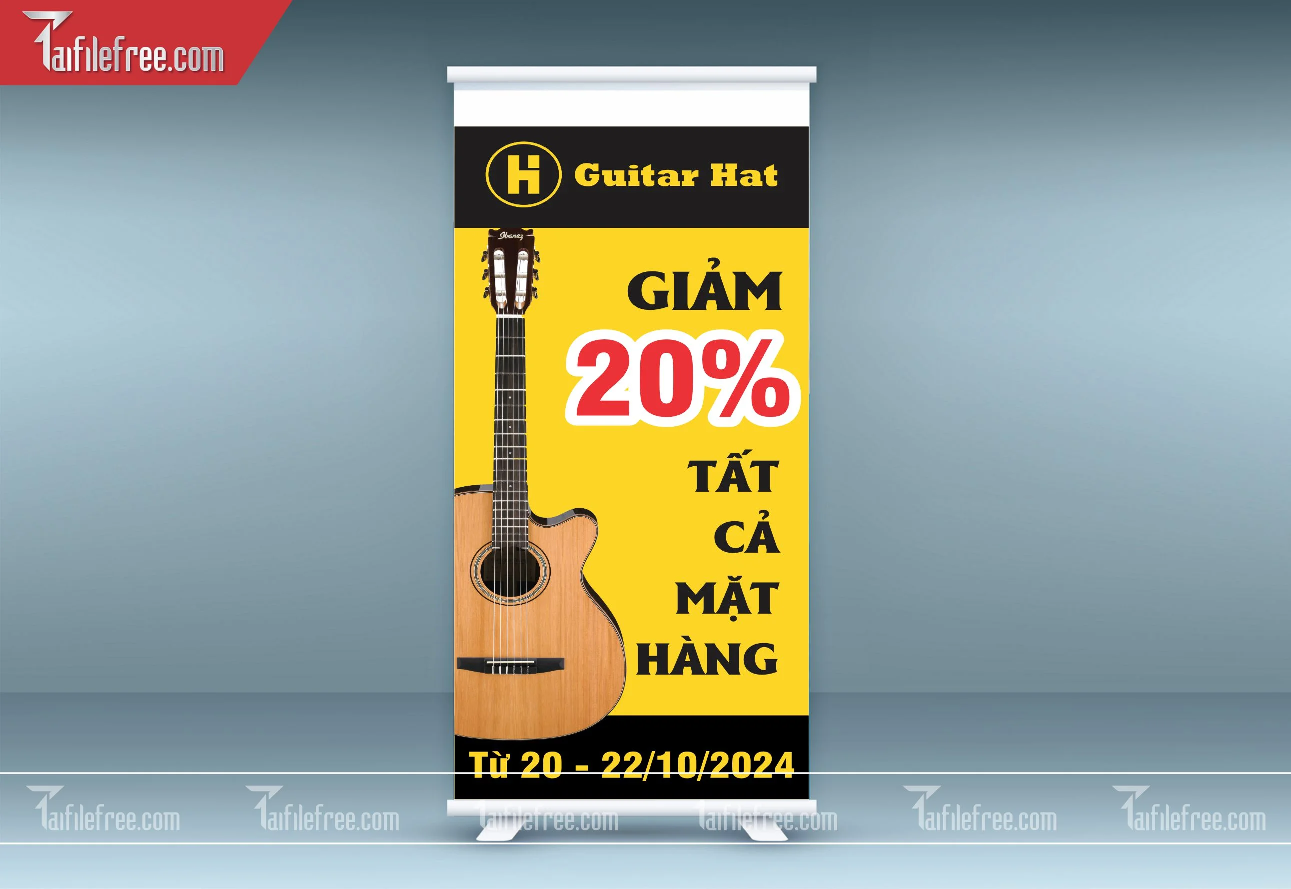 Standee Quảng Cáo, Khuyến Mãi Guitar Hat_PT-ST12