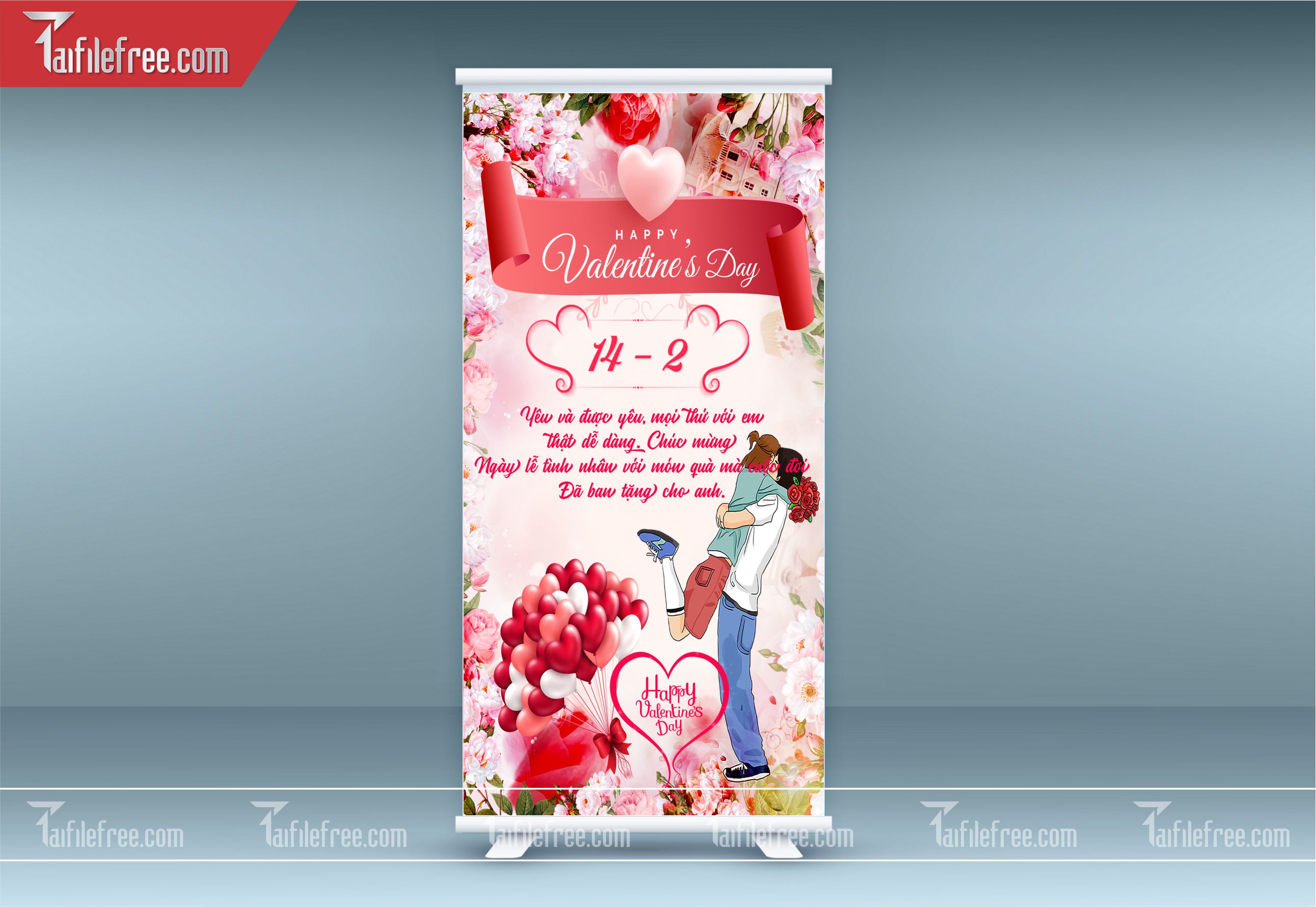 Standee Valentine Ngọt Ngào_PT-ST13