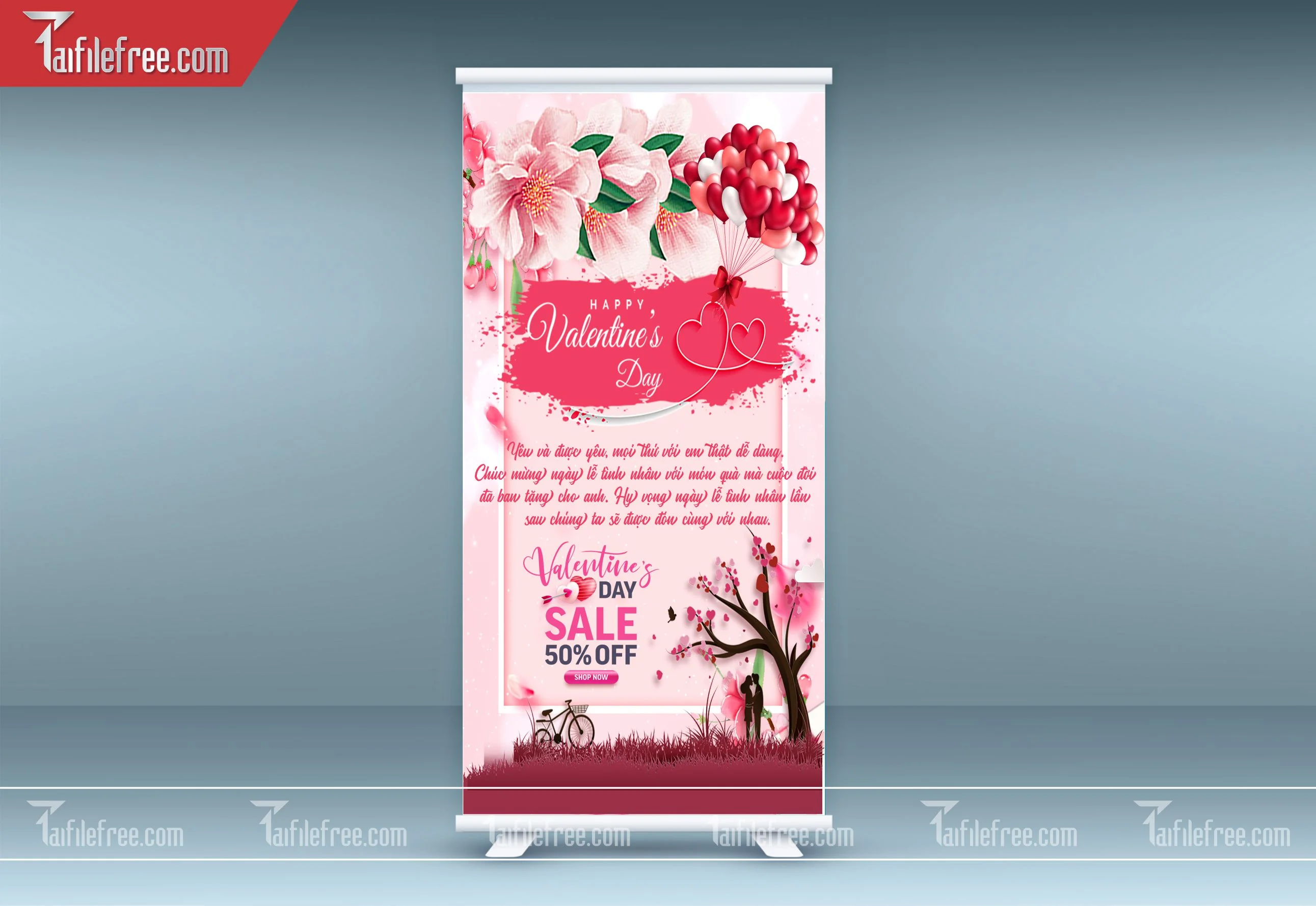 Standee Valentine Ngọt Ngào_PT-ST15