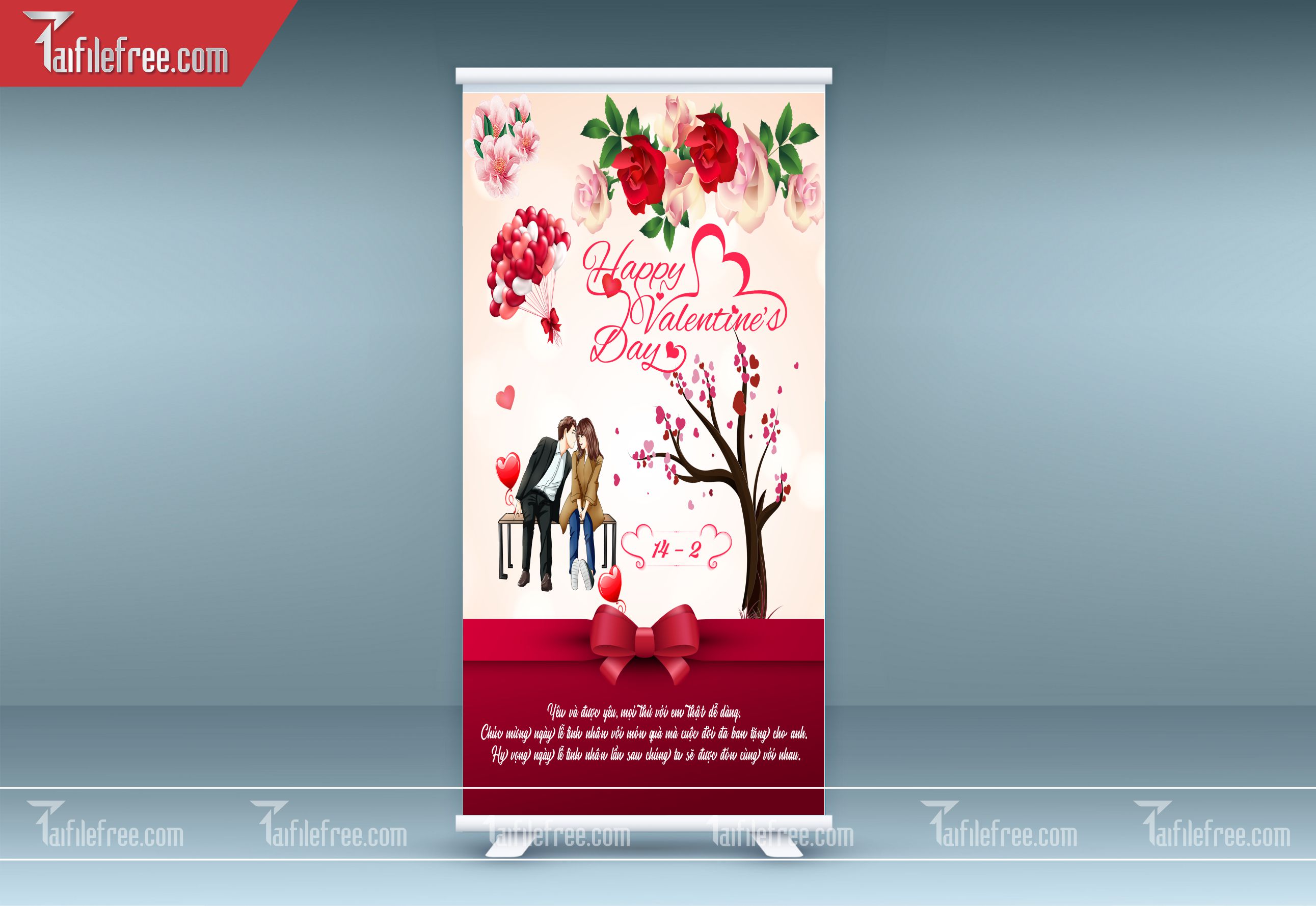 Standee Valentine Ngọt Ngào_PT-ST16