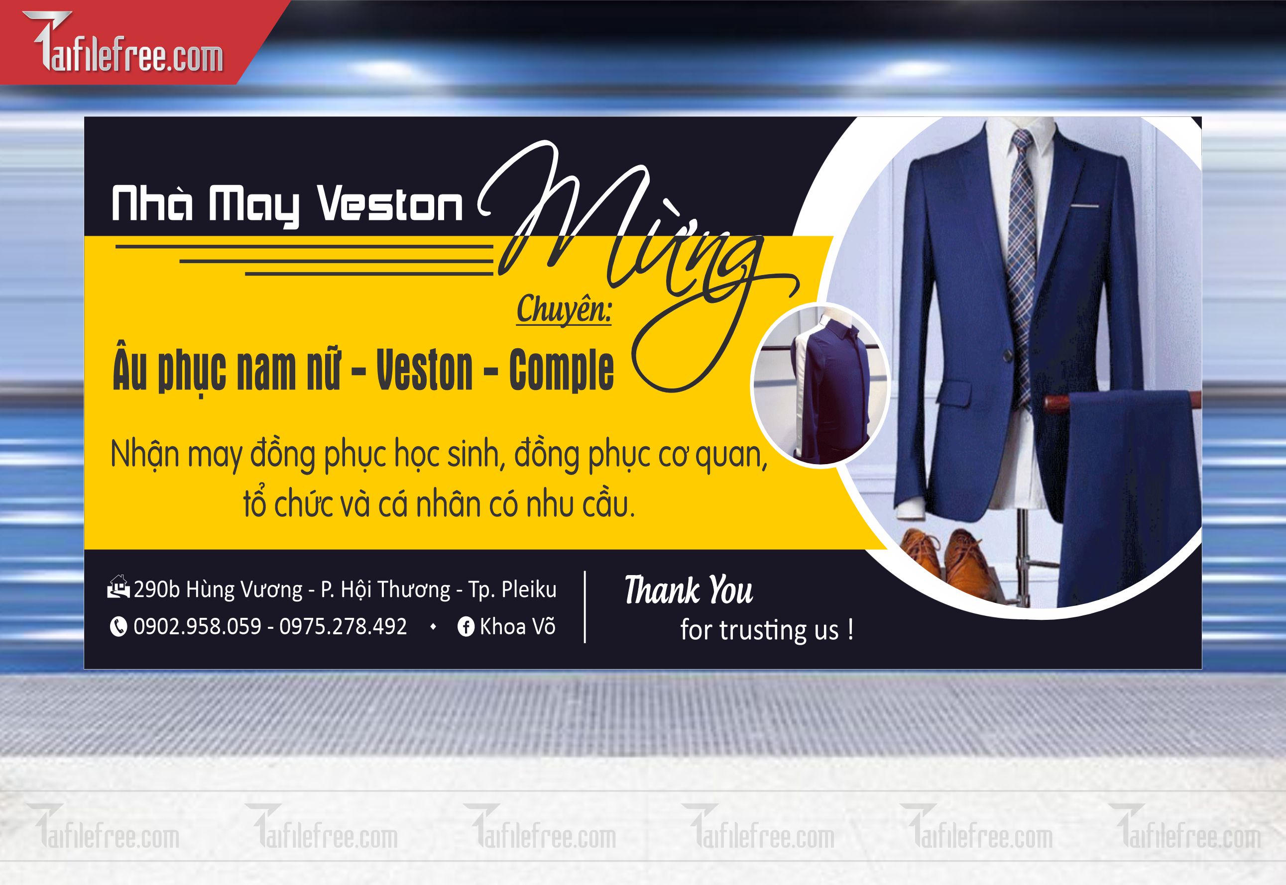 Banner, Poster Thời Trang, Âu Phục May Veston_PT-ST18