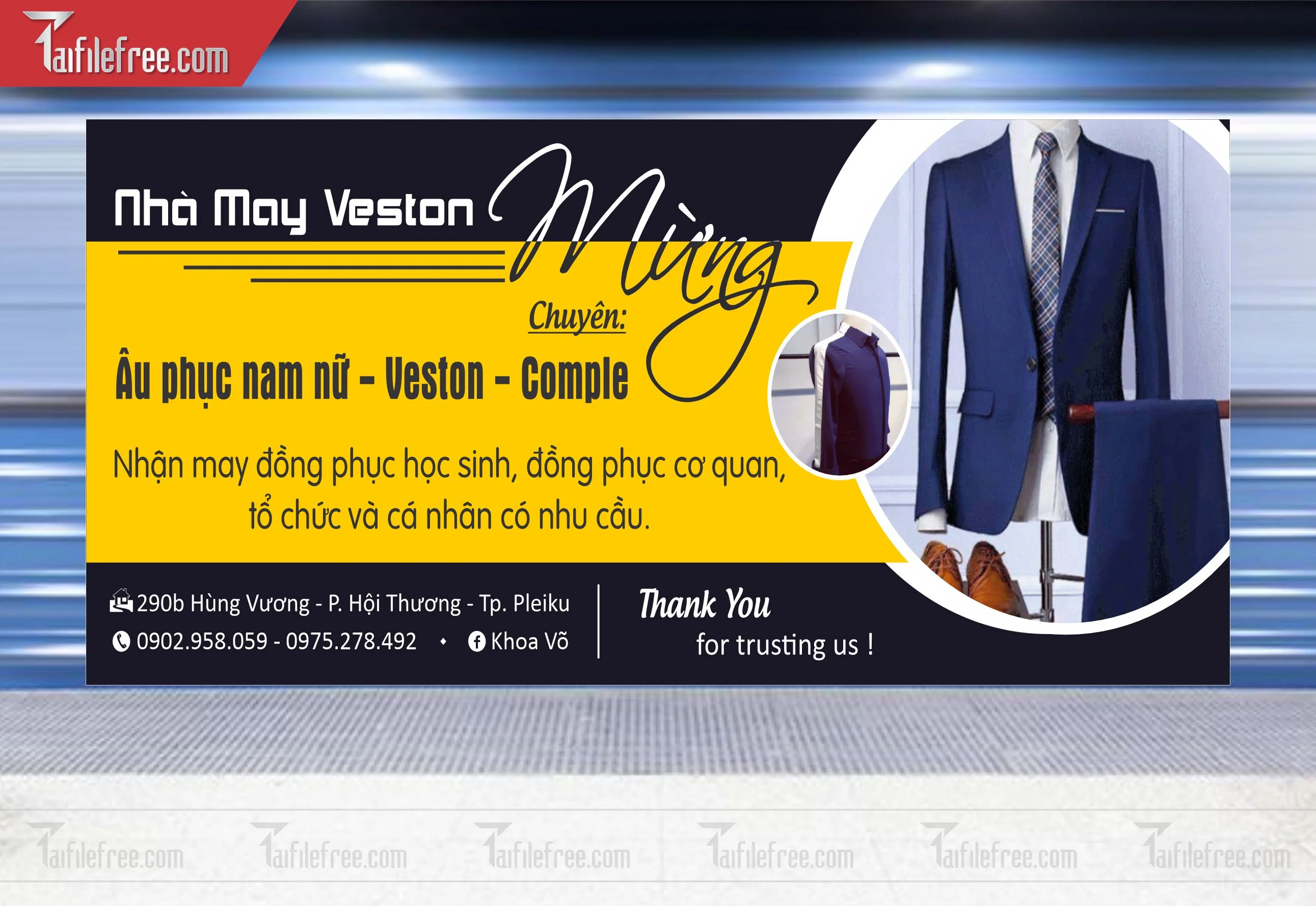 Banner, Poster Thời Trang, Âu Phục May Veston_PT-ST18