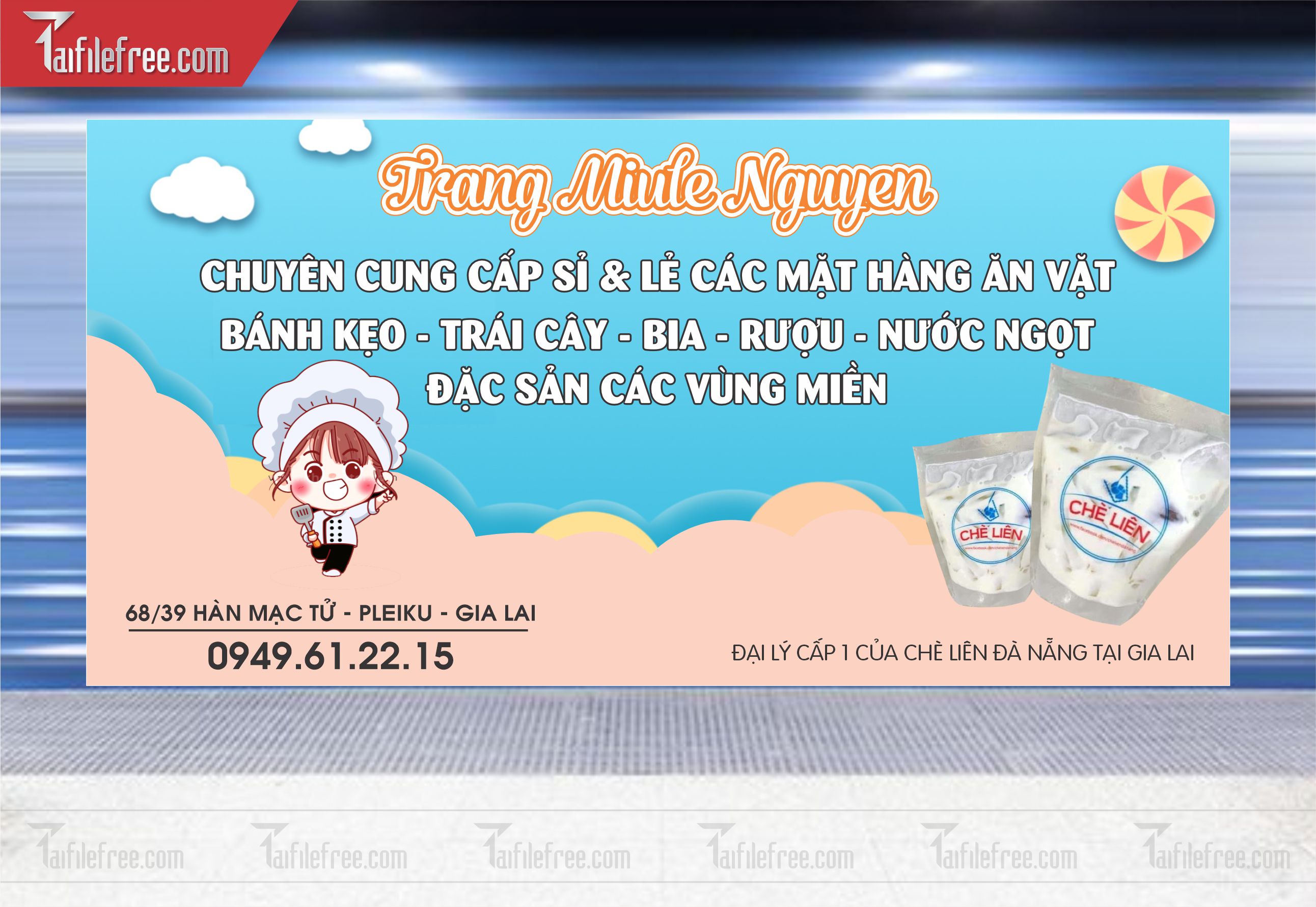 Banner, Poster Food, Ăn Vặt, Bánh Kẹo_PT-ST20