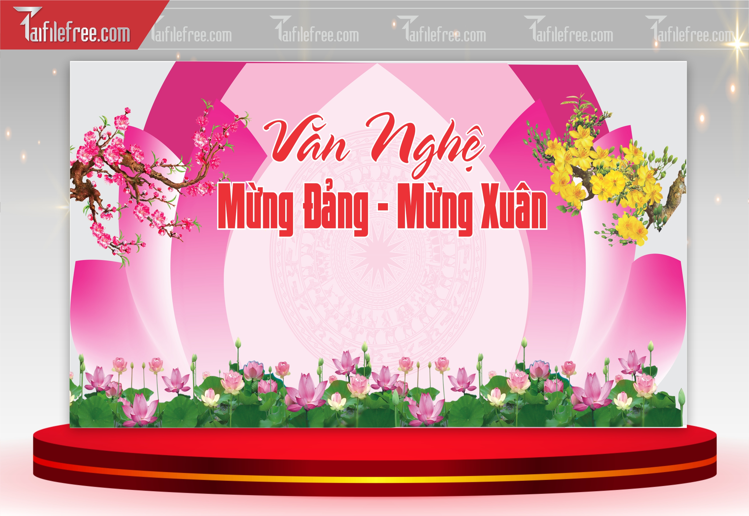 Background, Phông Nền Tết Nguyên Đán, Văn Nghệ Mừng Đảng Mừng Xuân Đẹp PT39