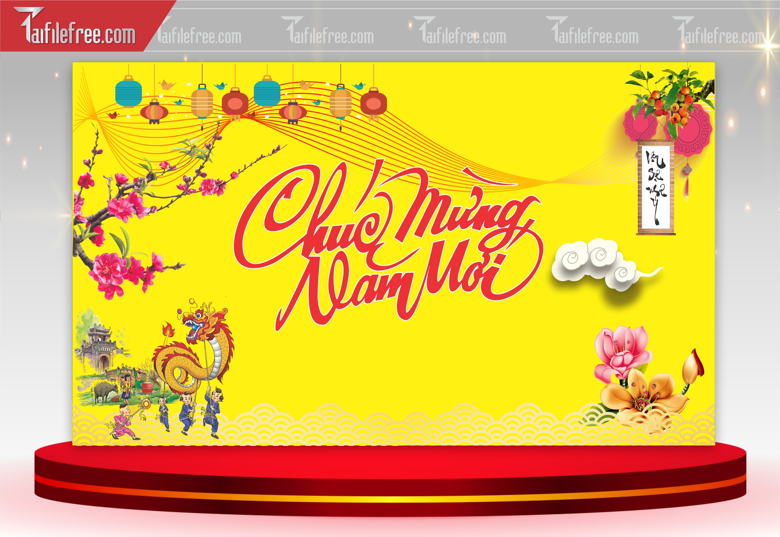 Background, Phông Nền Tết Nguyên Đán Đẹp PT42