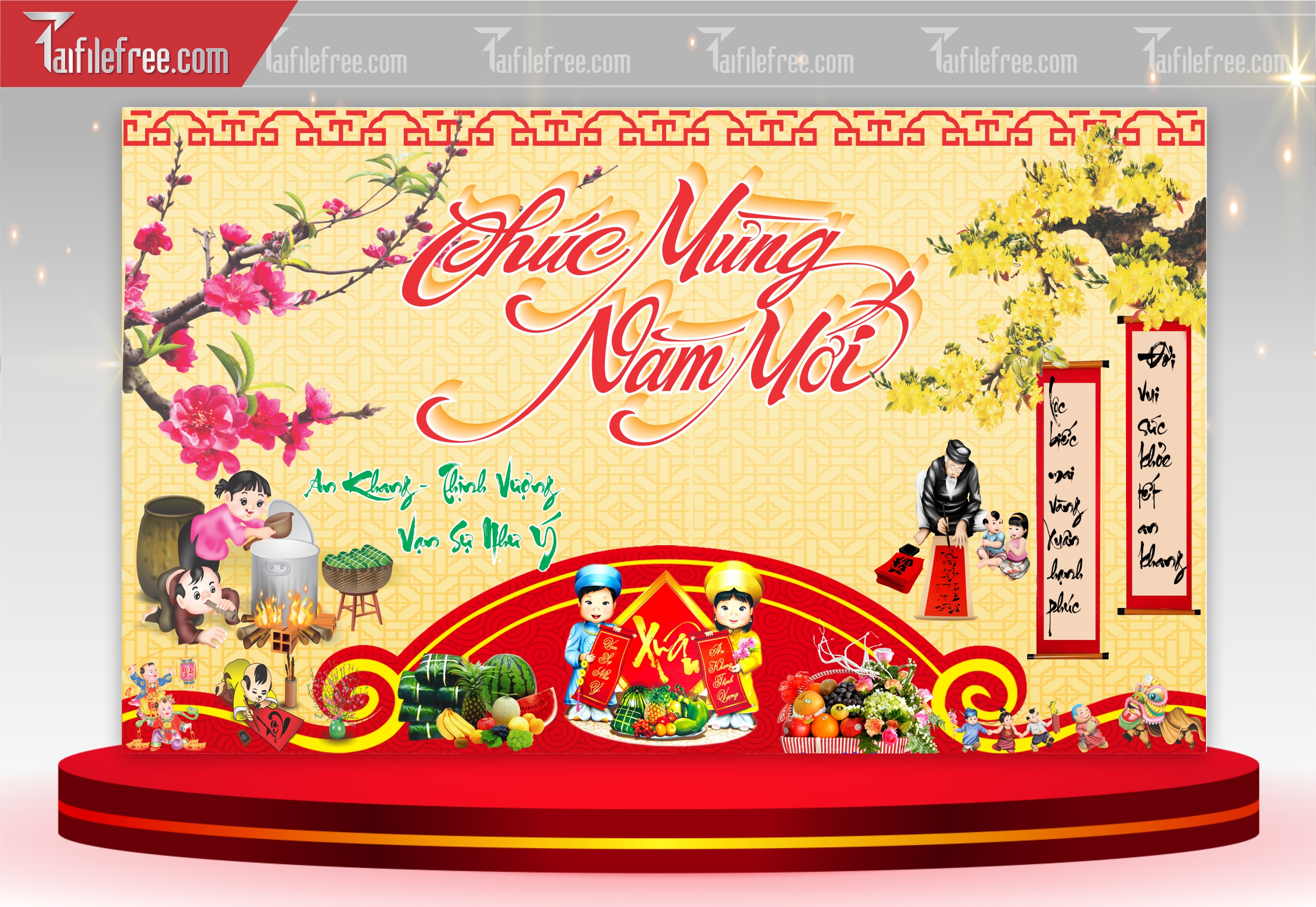 Background, Phông Nền Tết Nguyên Đán Đẹp PT47