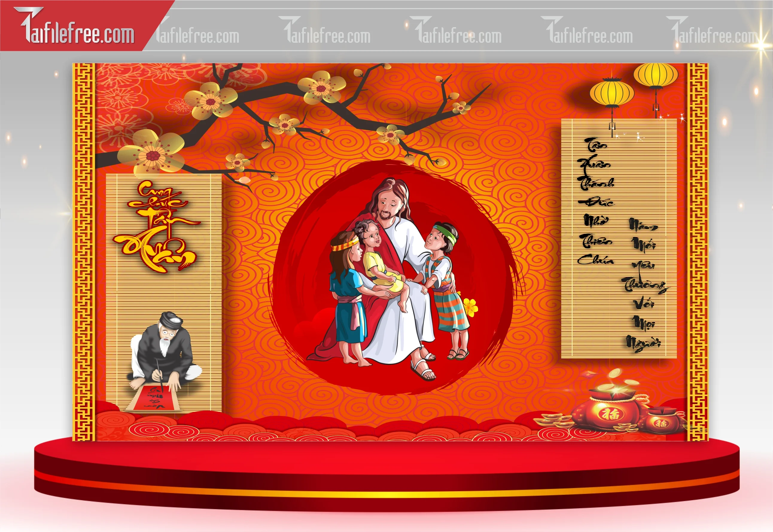 Background, Phông Nền Tết Nguyên Đán Đẹp PT50