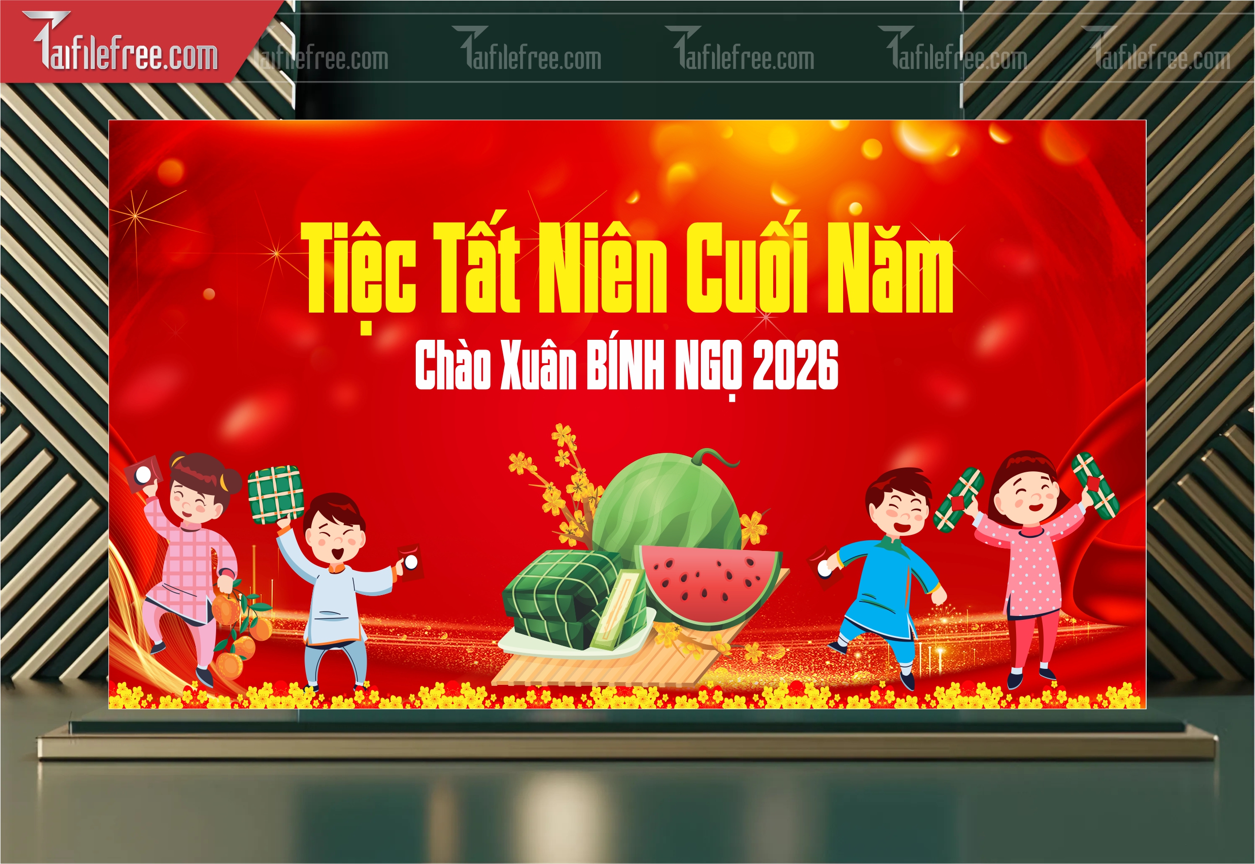 Background, Phông Nền Tất Niên Chào Xuân Bính Ngọ _PT78