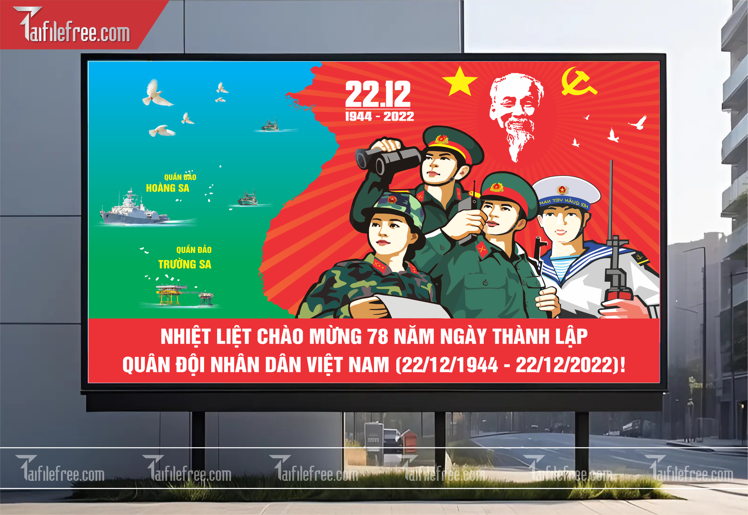Poster  Kỷ Niệm Ngày Thành Lập Quân đội Nhân Dân_QD05