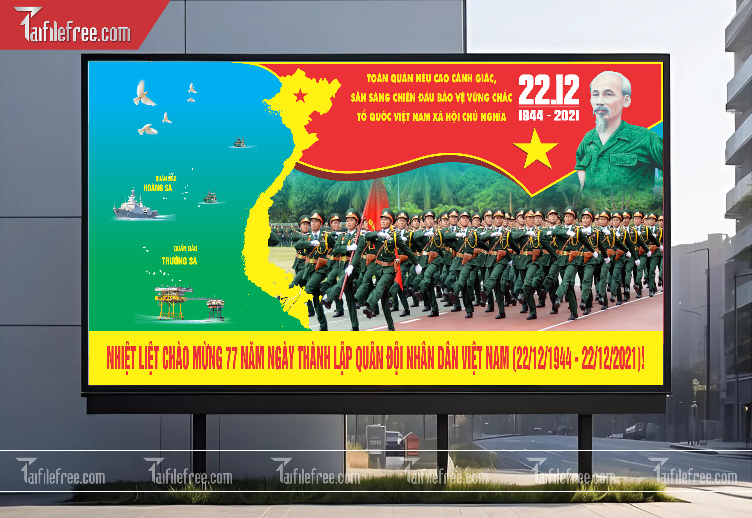 Poster  Kỷ Niệm Ngày Thành Lập Quân đội Nhân Dân_QD06