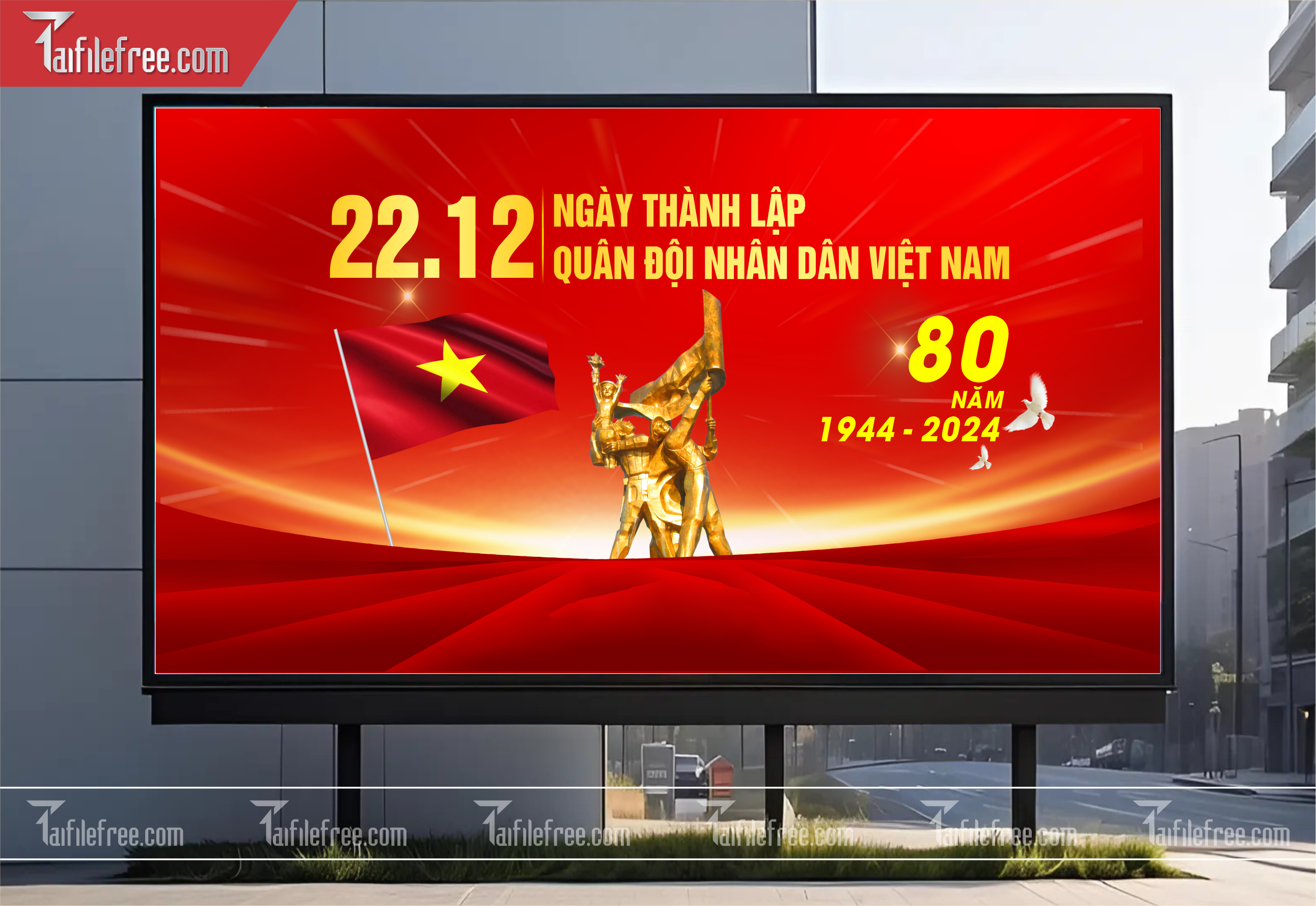 Poster  Kỷ Niệm Ngày Thành Lập Quân đội Nhân Dân_QD07