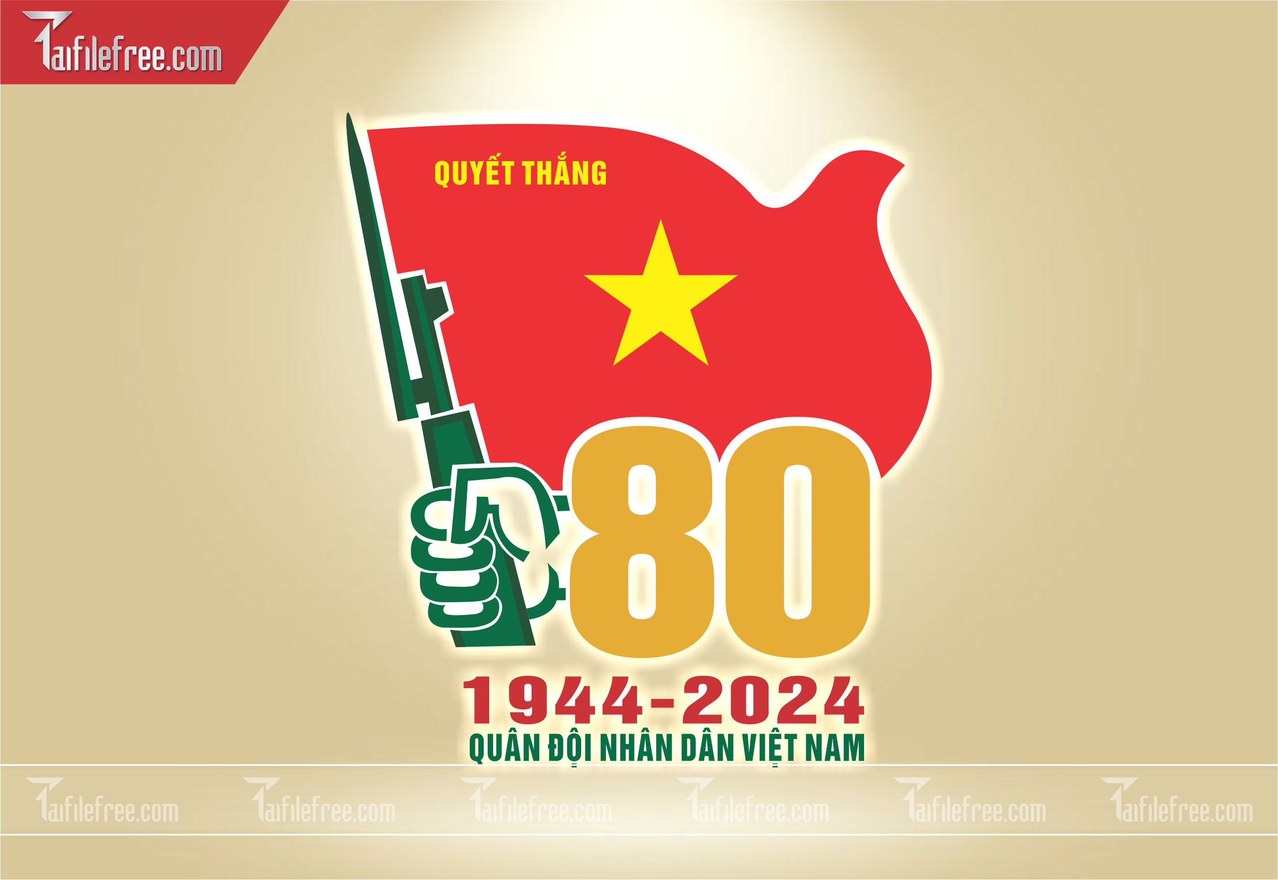 Poster  Kỷ Niệm Ngày Thành Lập Quân đội Nhân Dân_QD13