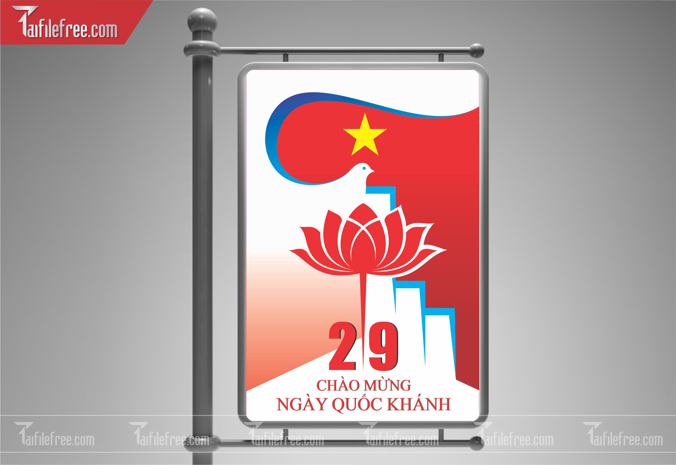Banner, Poster Kỷ Niệm Quốc Khánh Ngày Độc Lập QK07