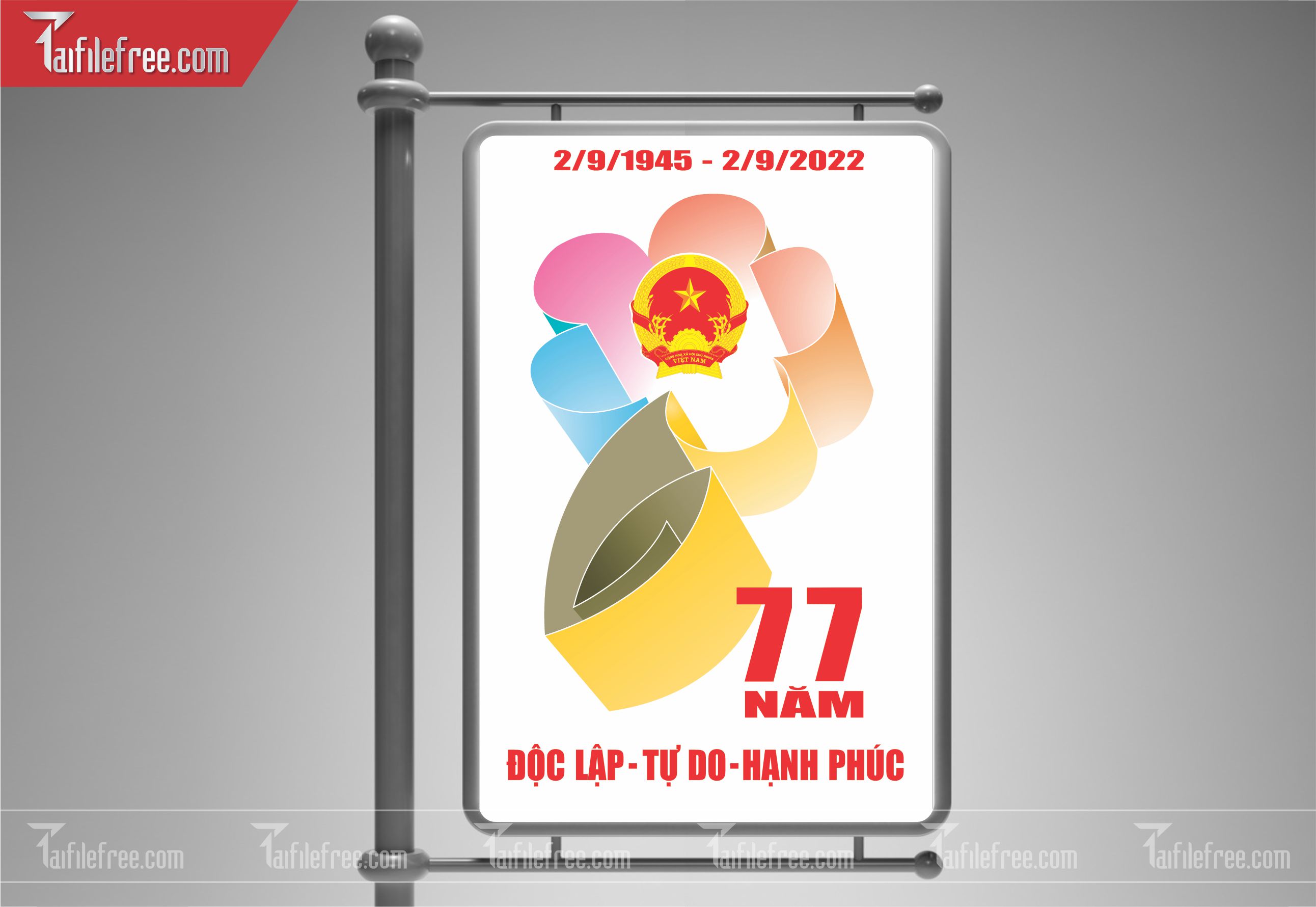 Banner, Poster Kỷ Niệm Quốc Khánh Ngày Độc Lập QK09