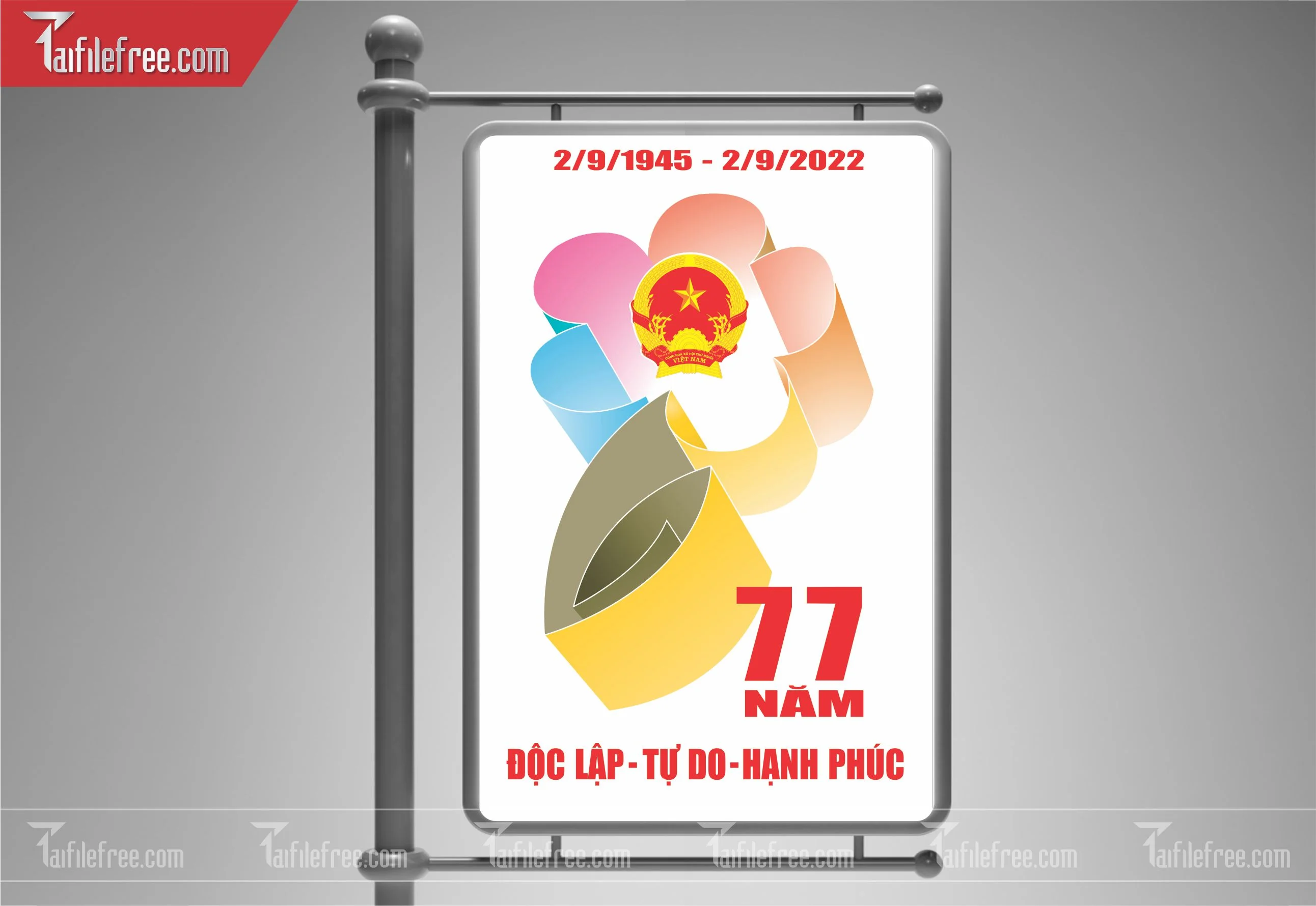 Banner, Poster Kỷ Niệm Quốc Khánh Ngày Độc Lập QK09