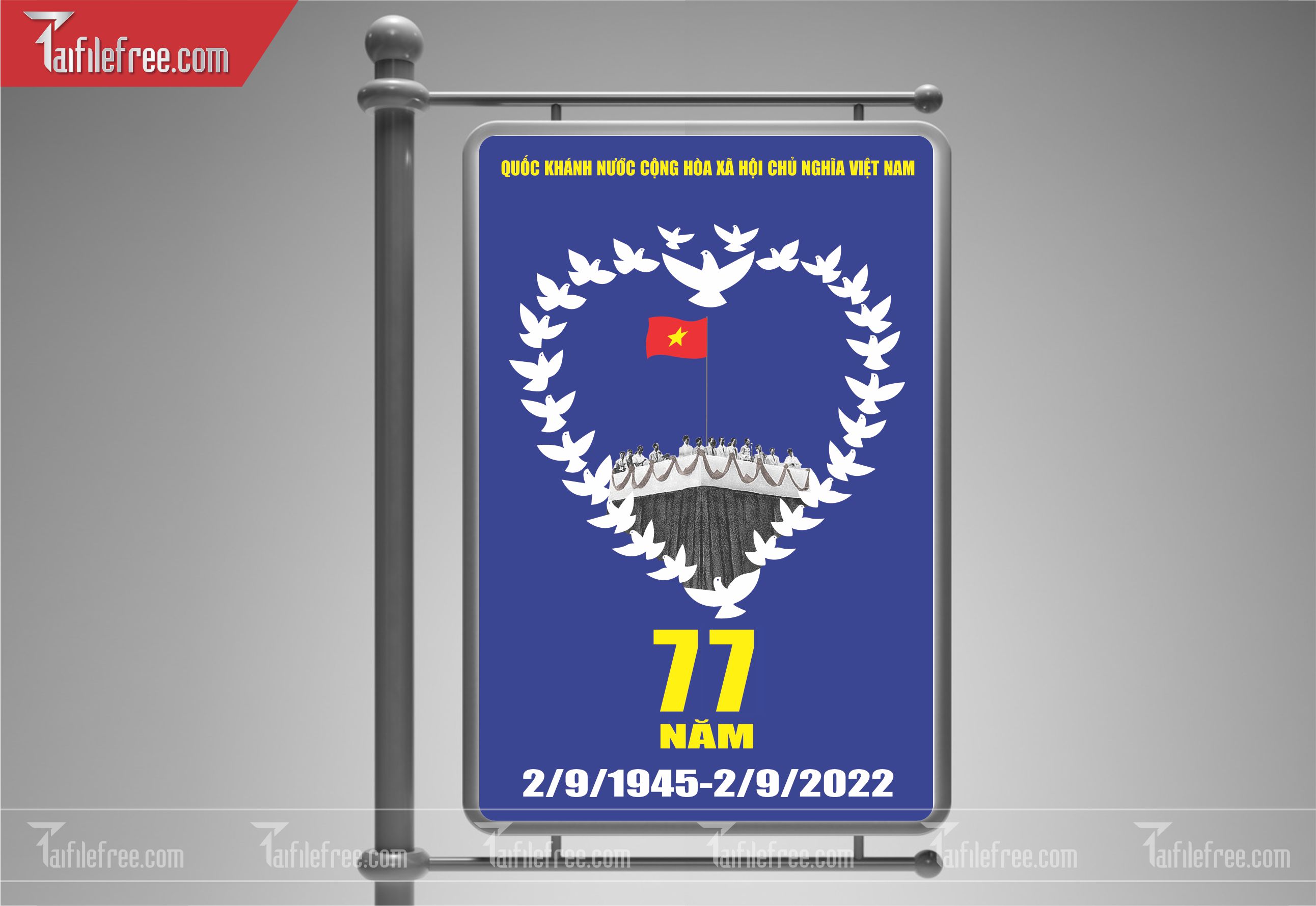Banner, Poster Kỷ Niệm Quốc Khánh Ngày Độc Lập QK12