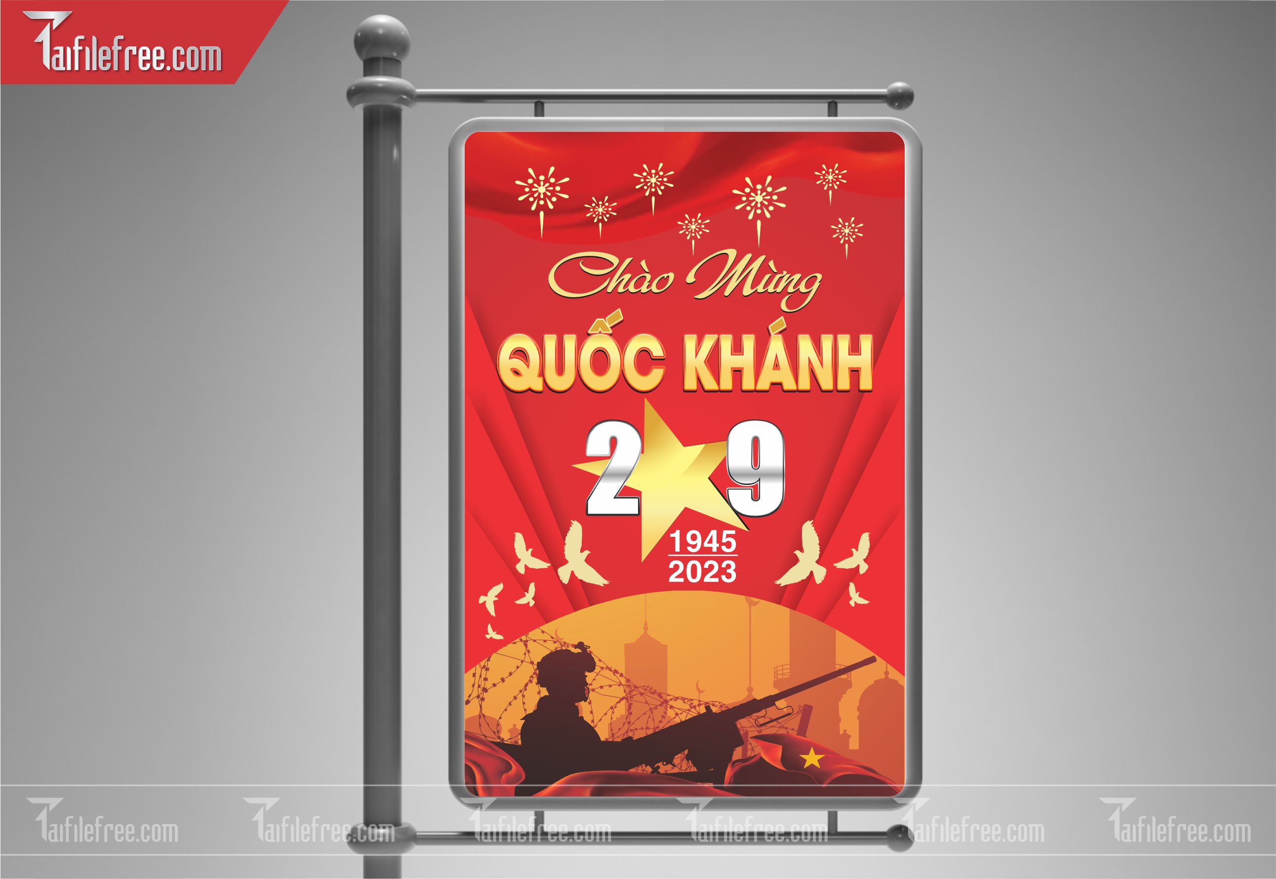 Banner, Poster Kỷ Niệm Quốc Khánh Ngày Độc Lập QK13