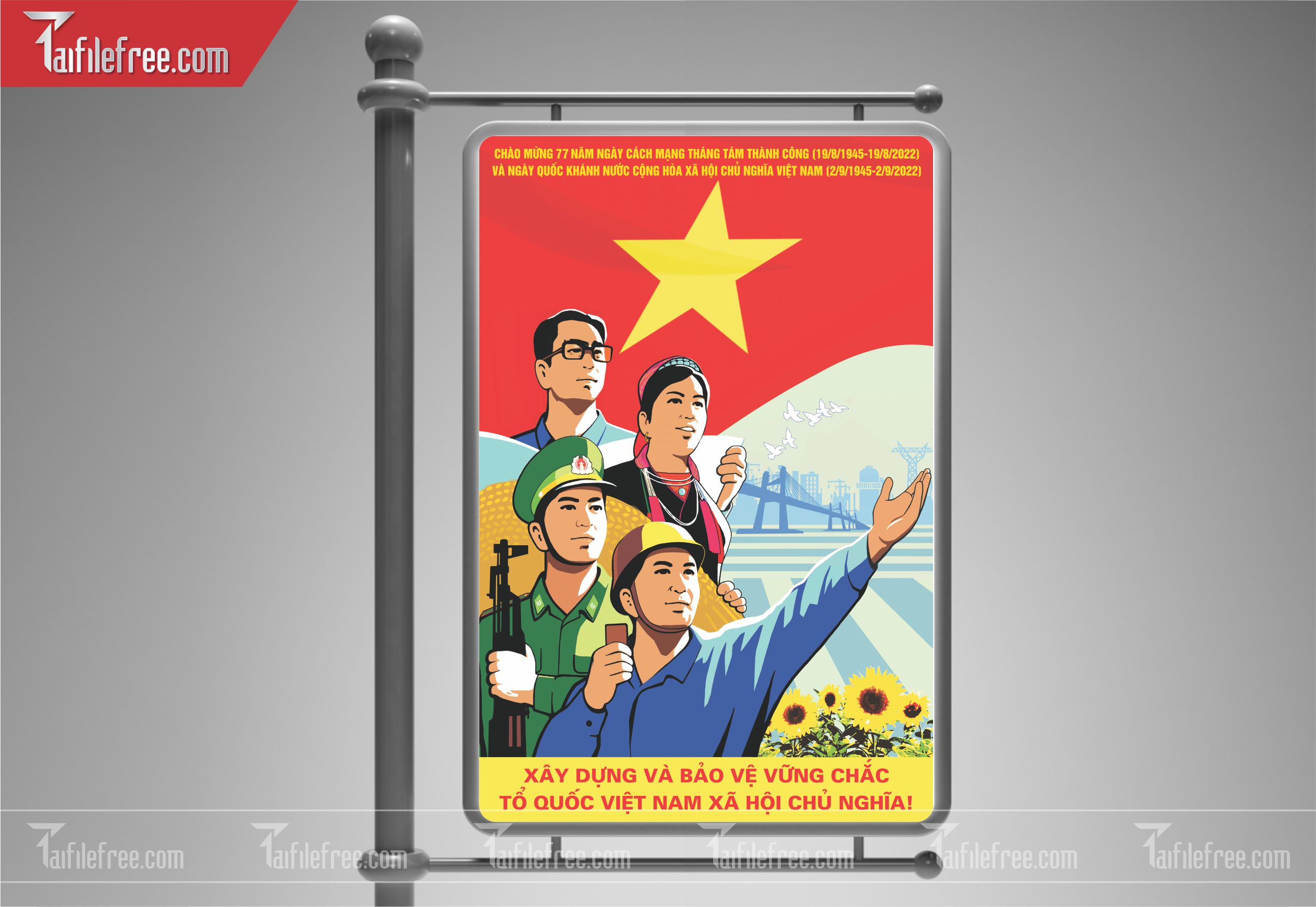 Banner, Poster Kỷ Niệm Quốc Khánh Ngày Độc Lập QK14