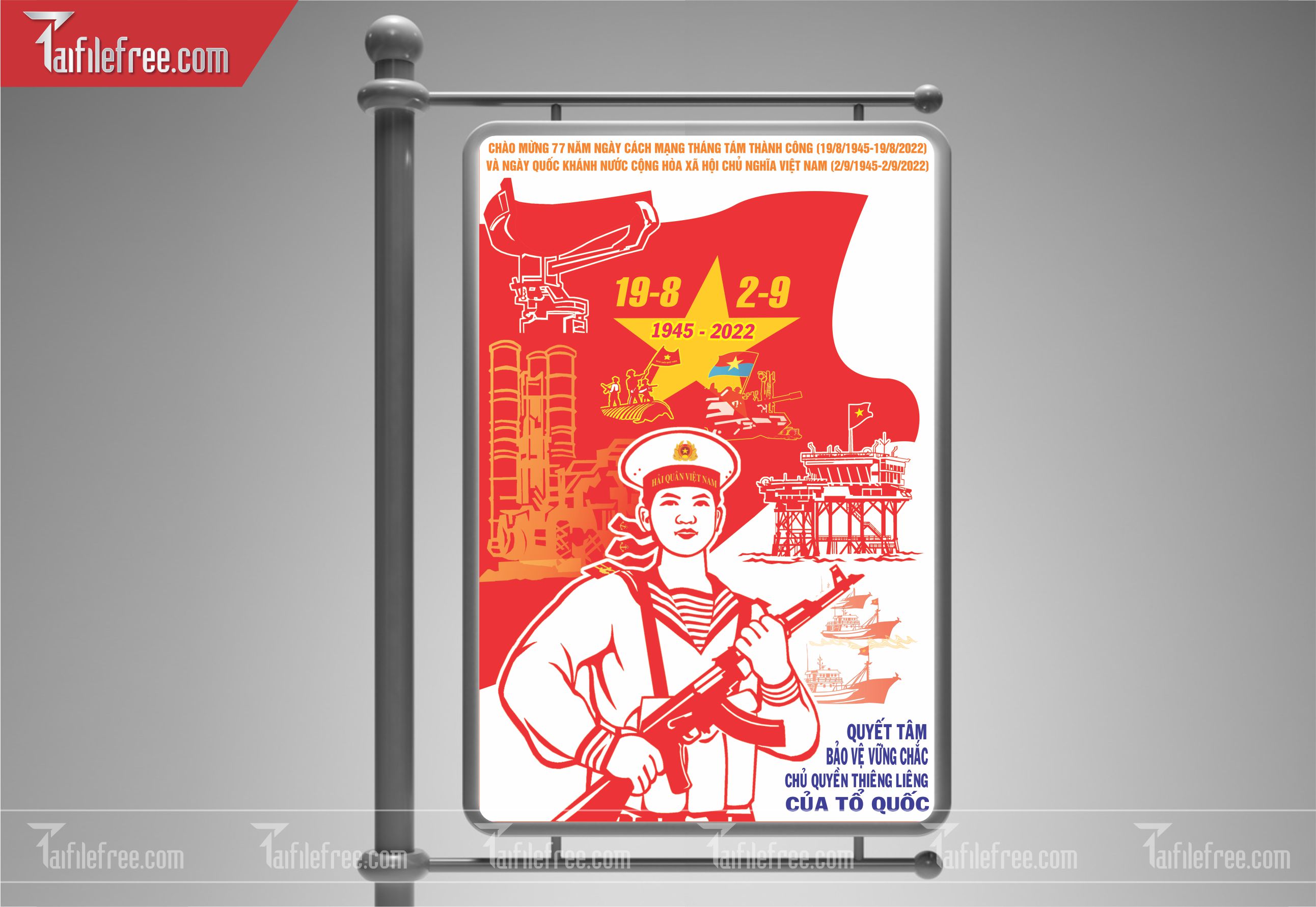 Banner, Poster Kỷ Niệm Quốc Khánh Ngày Độc Lập QK15